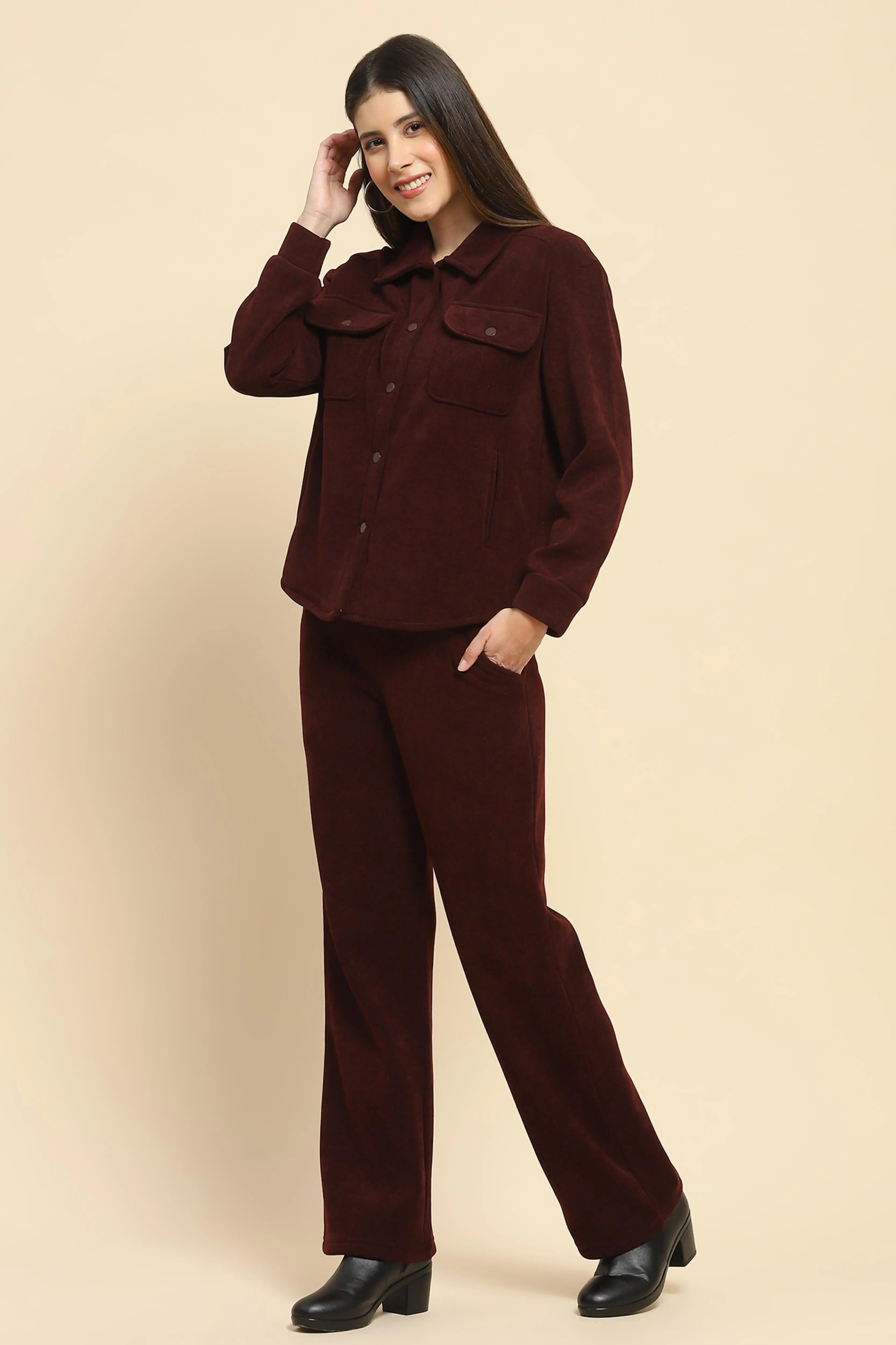 Wine  Co-Ord Set - Global Republic