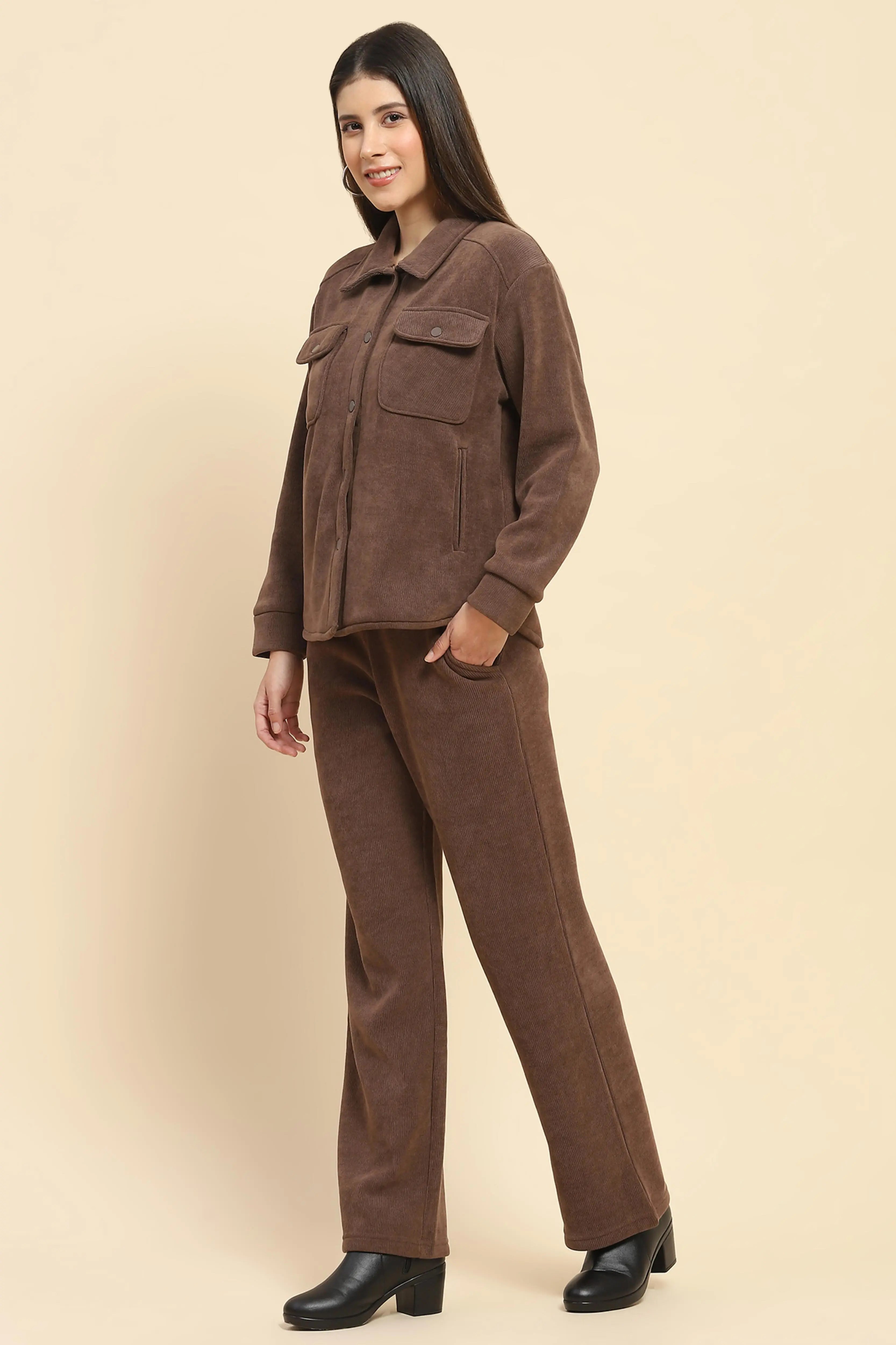 Brown  Co-Ord Set - Global Republic