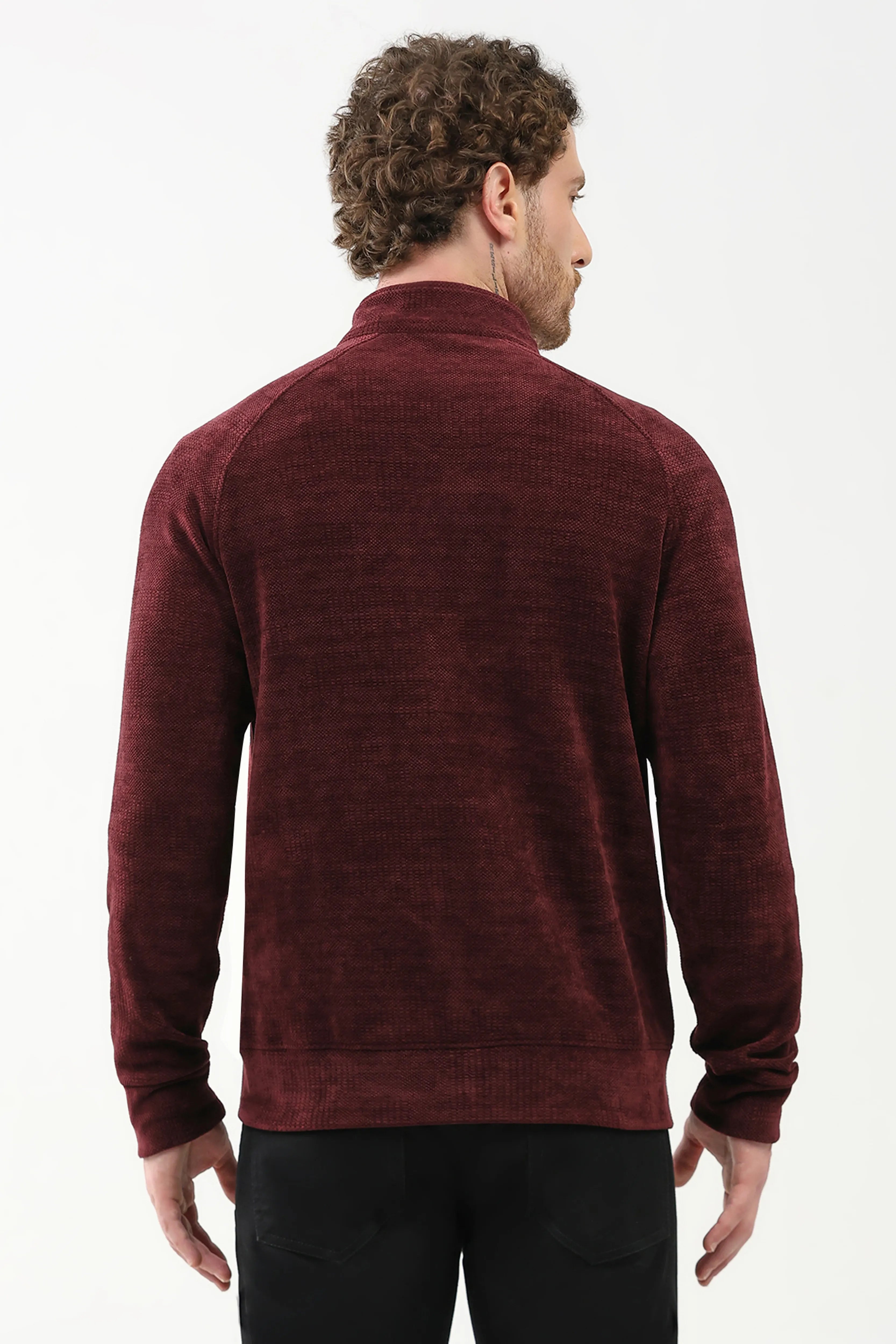 Wool-Blend Raglan Sleeve Jacket