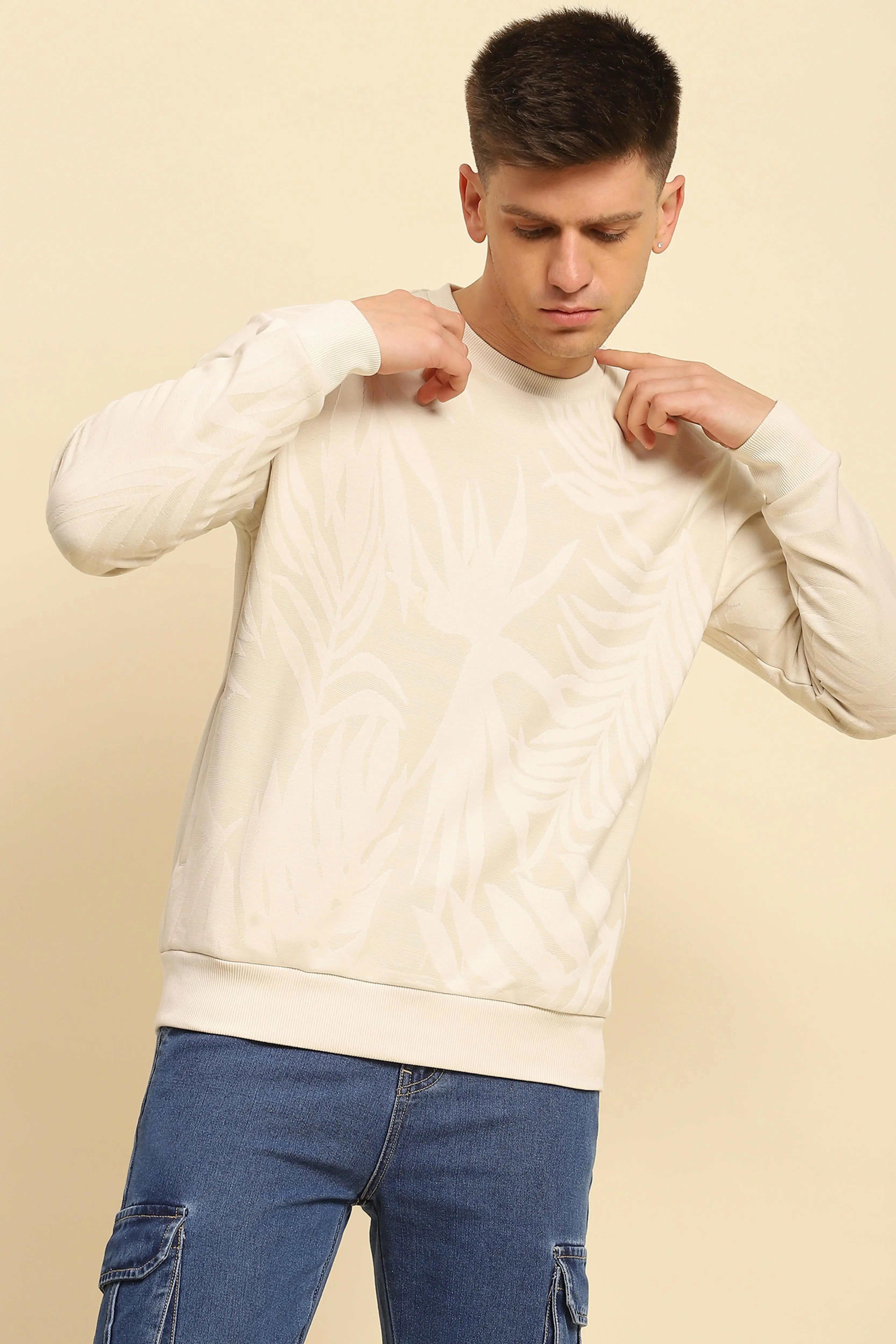 Natural Textured Sweatshirt - Global Republic