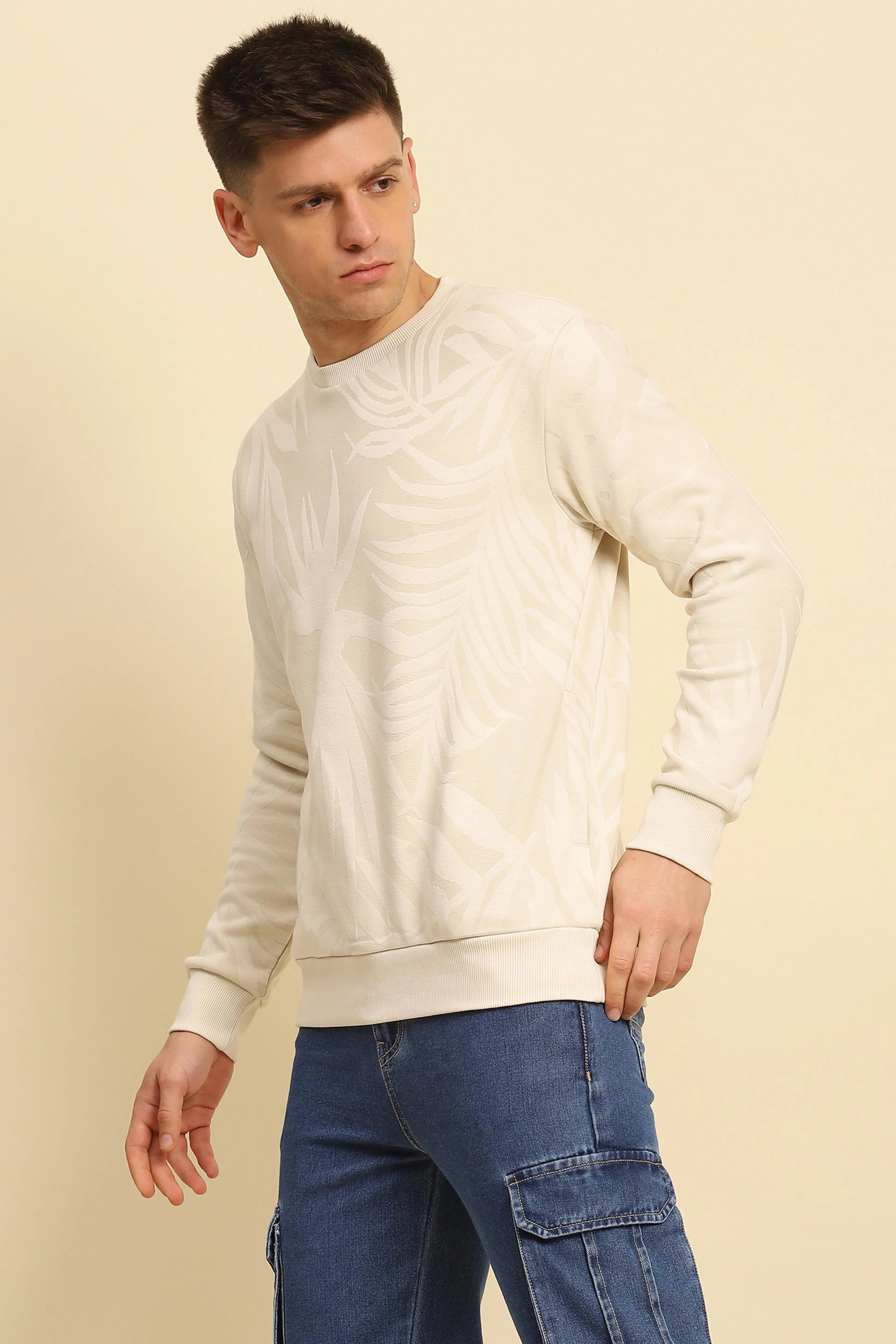 Natural Textured Sweatshirt - Global Republic