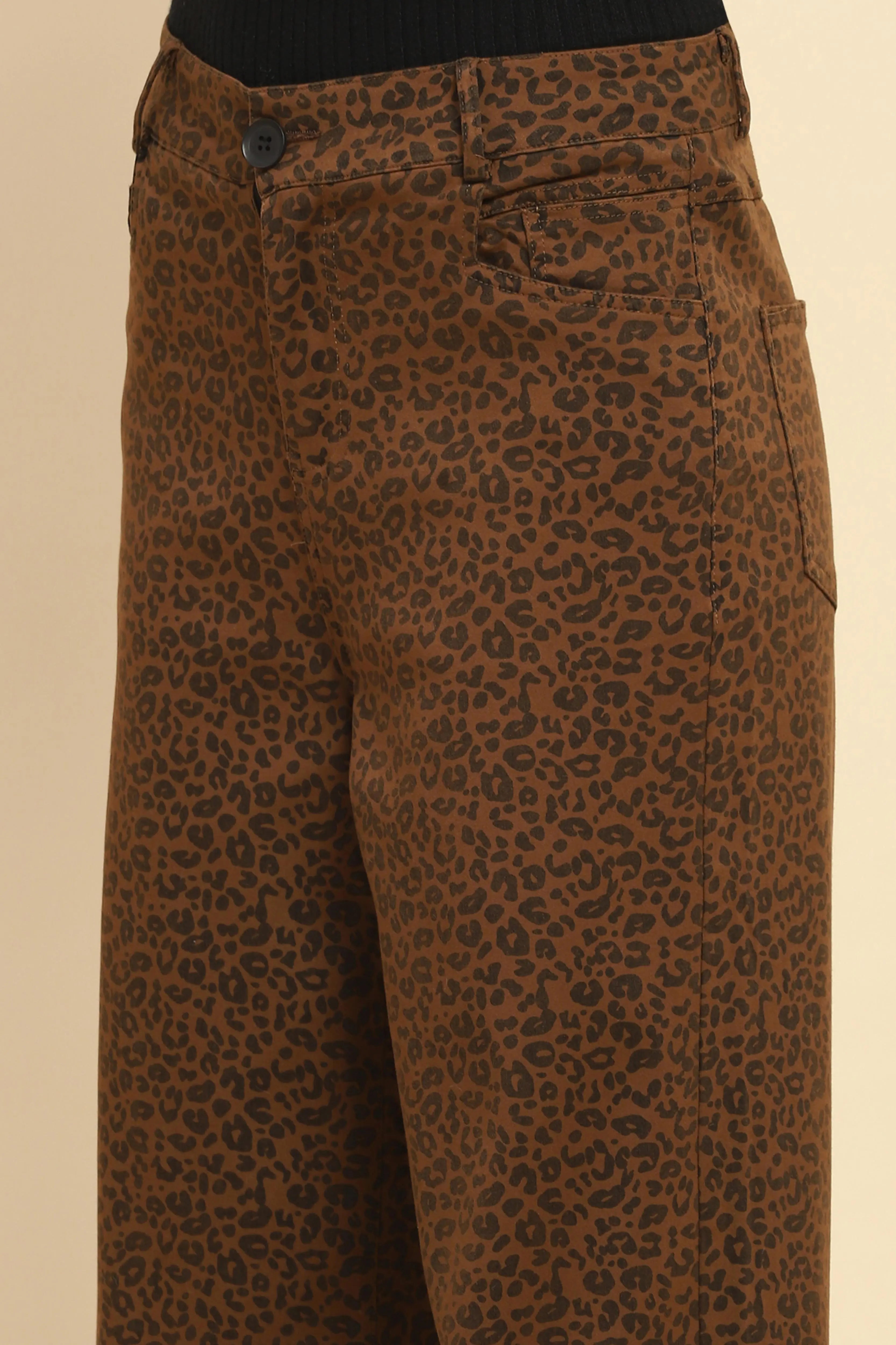 Animal Print Loose Fit Trouser - Global Republic