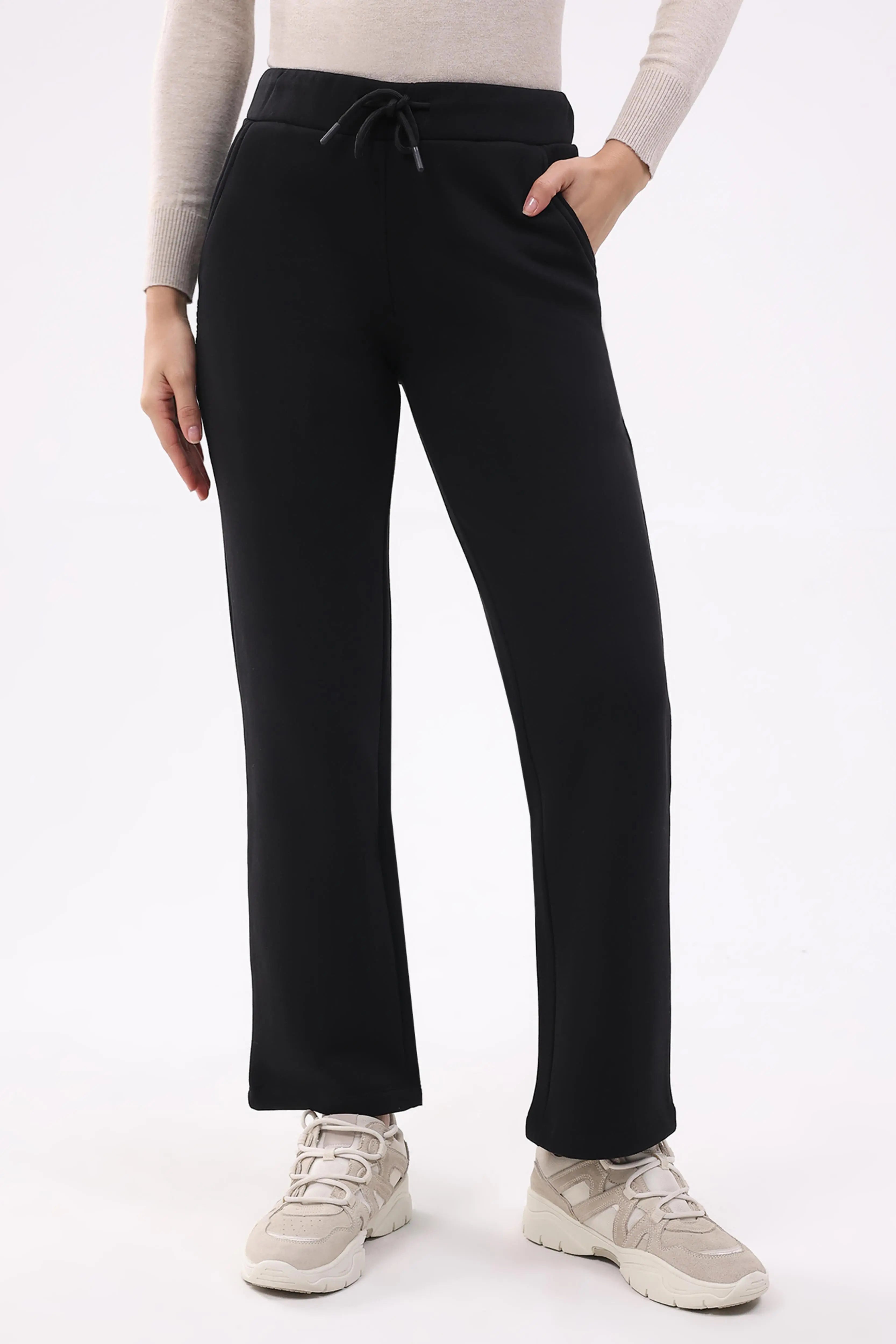 Black Fleece-Lined Winter Lower - Global Republic