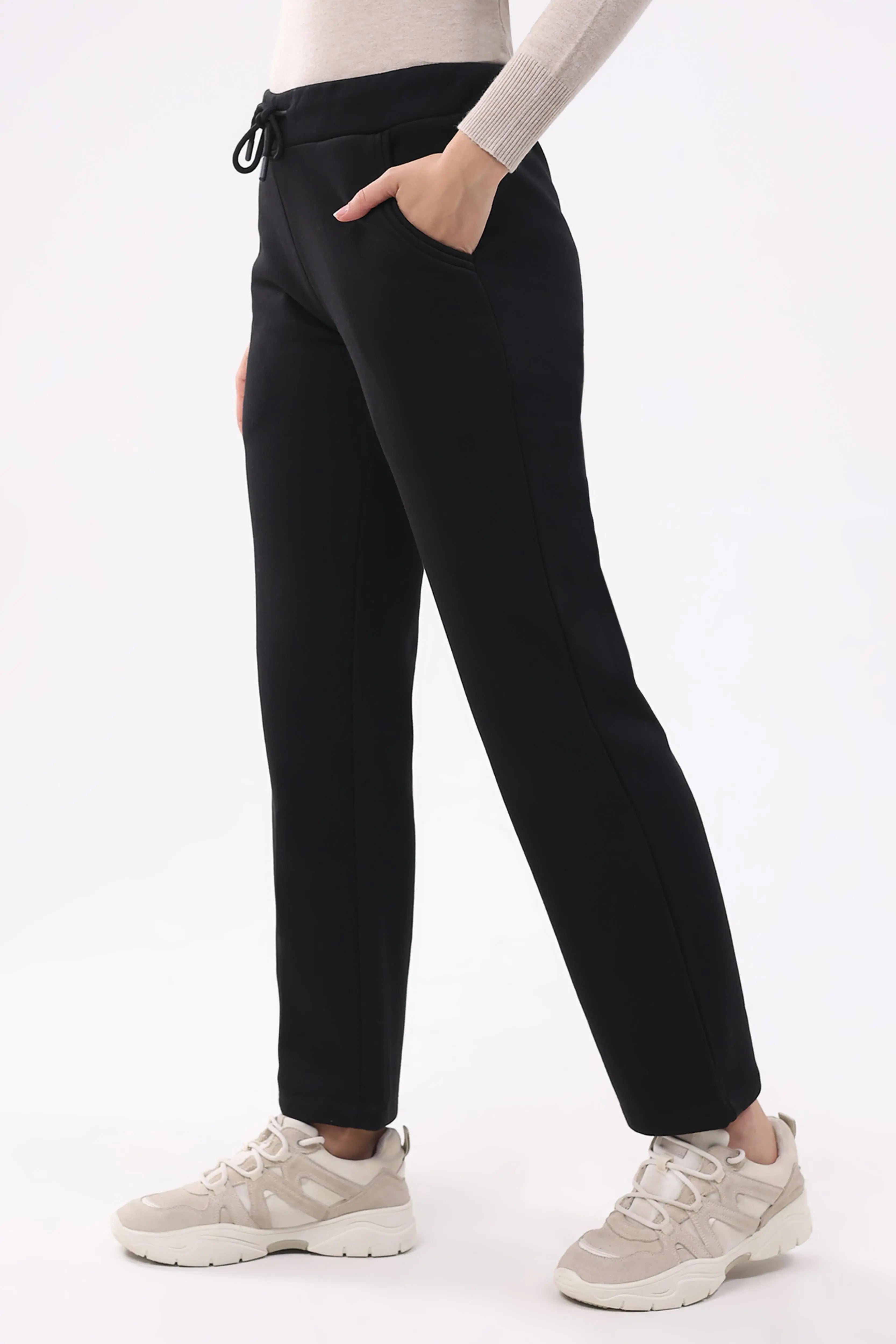 Black Fleece-Lined Winter Lower - Global Republic