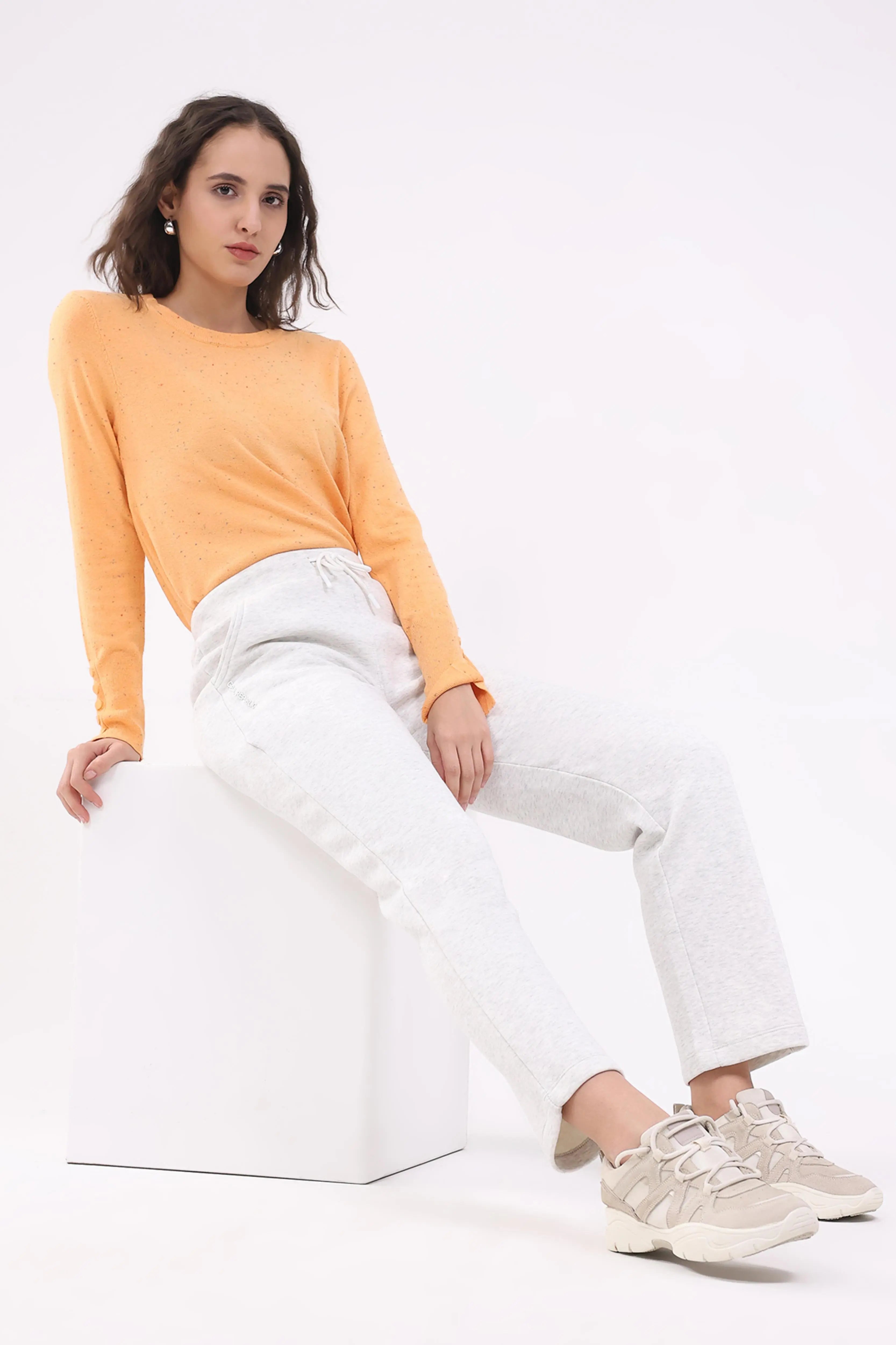 Ecru Fleece-Lined Winter Lower - Global Republic