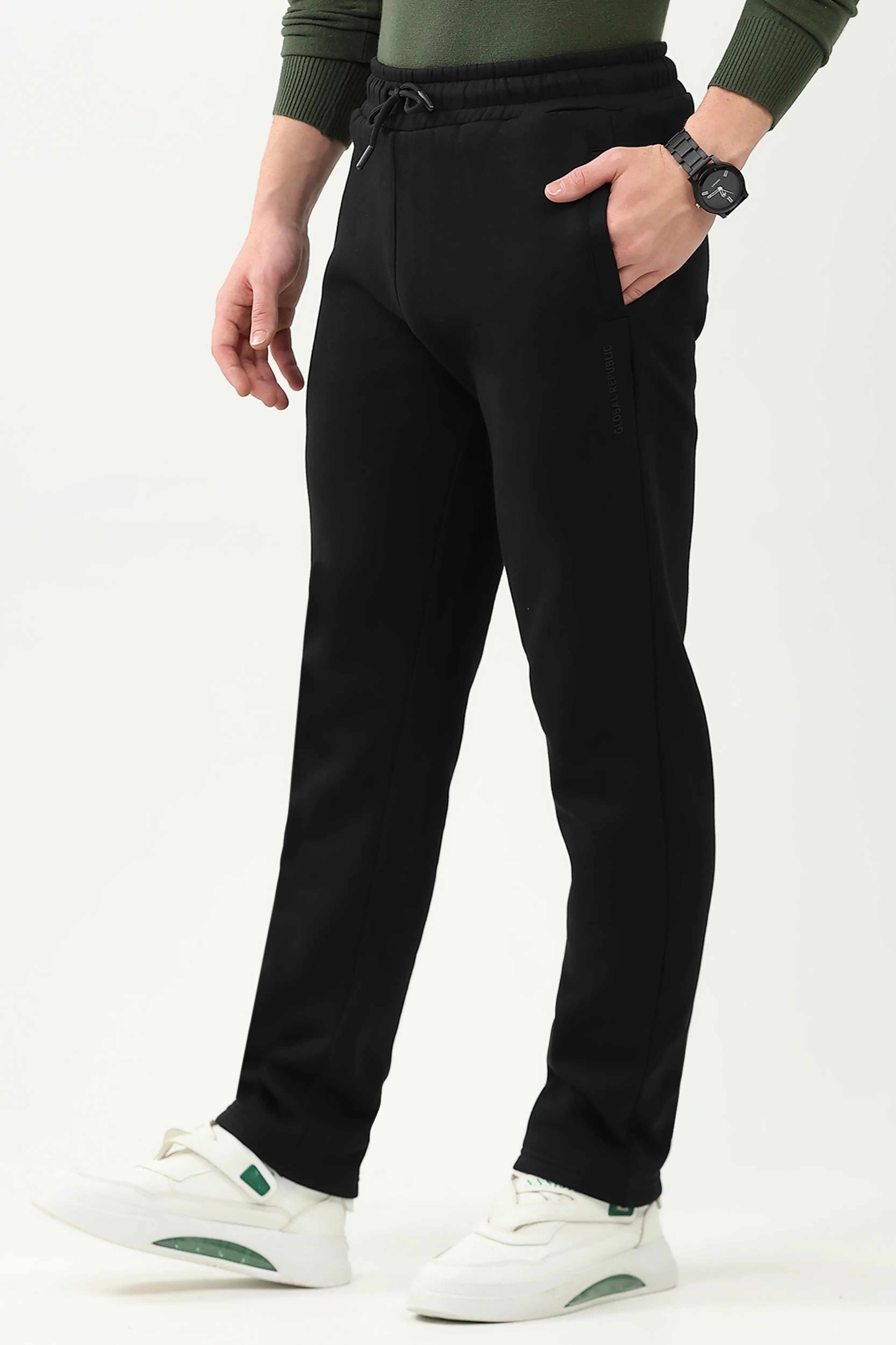 Cotton Fleece-Lined Casual Lower