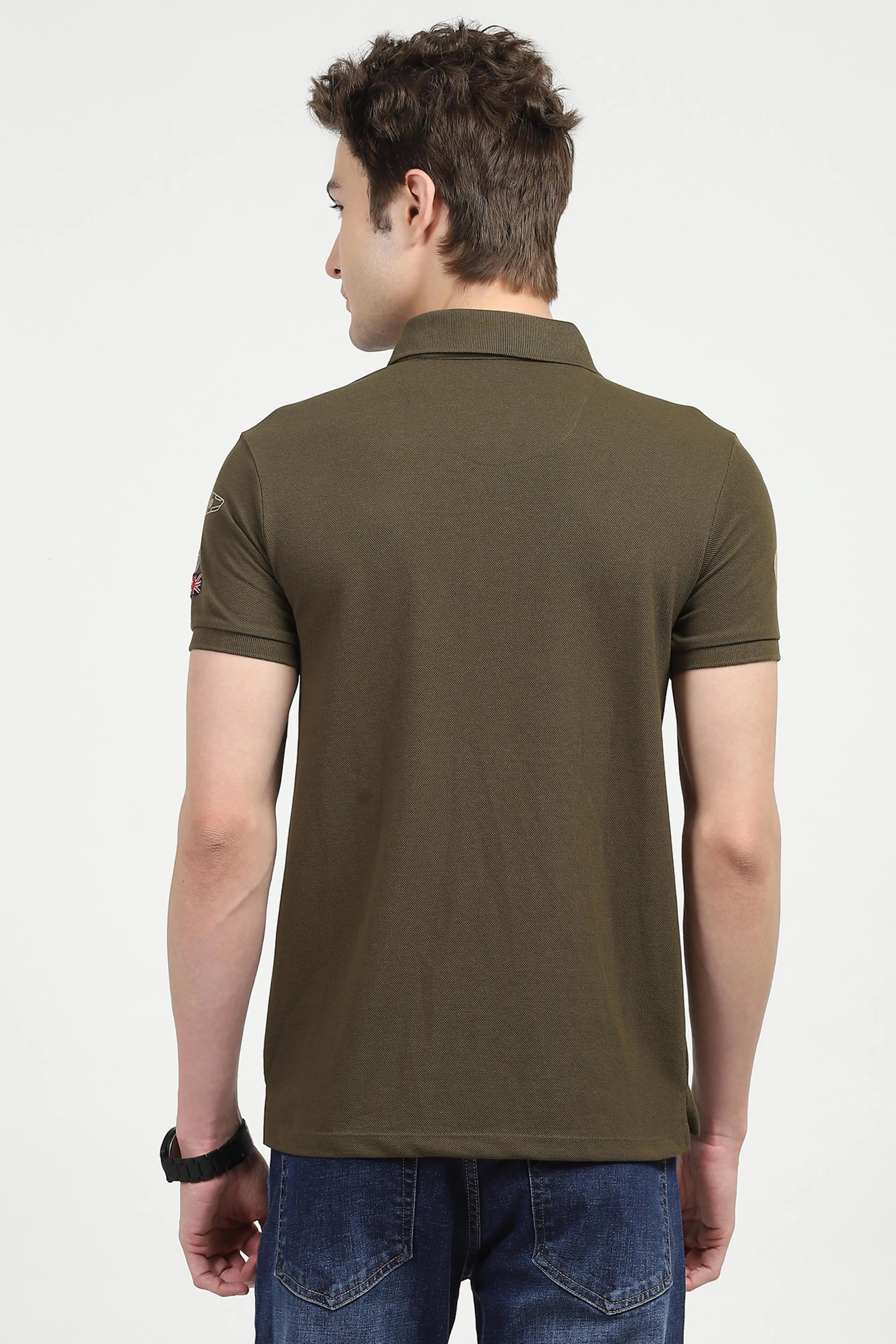 Olive Cotton Polo T-shirt - Global Republic