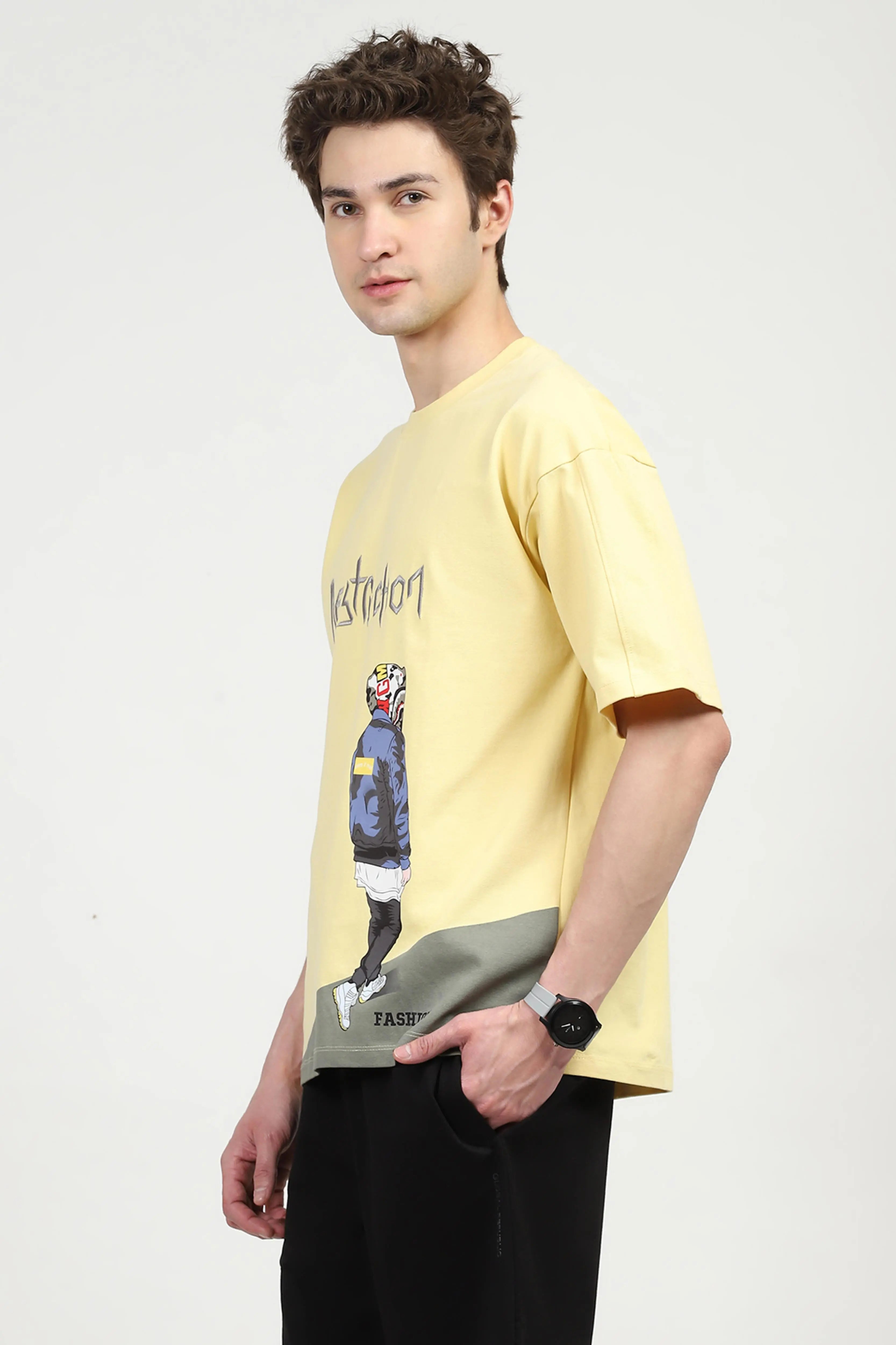 Oversized Graphic Cotton T-shirt - Global Republic
