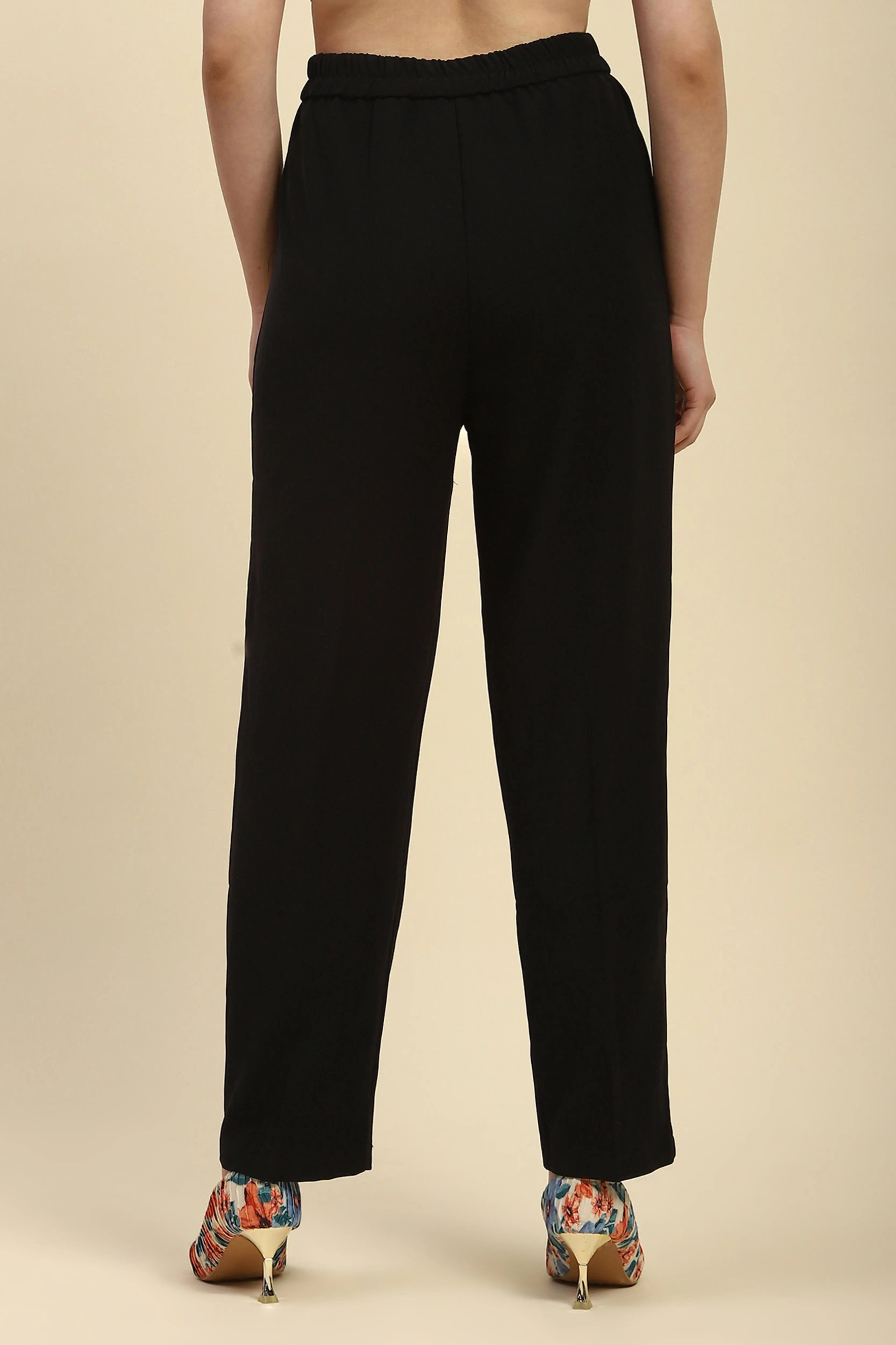 Korean  Black Trouser - Global Republic