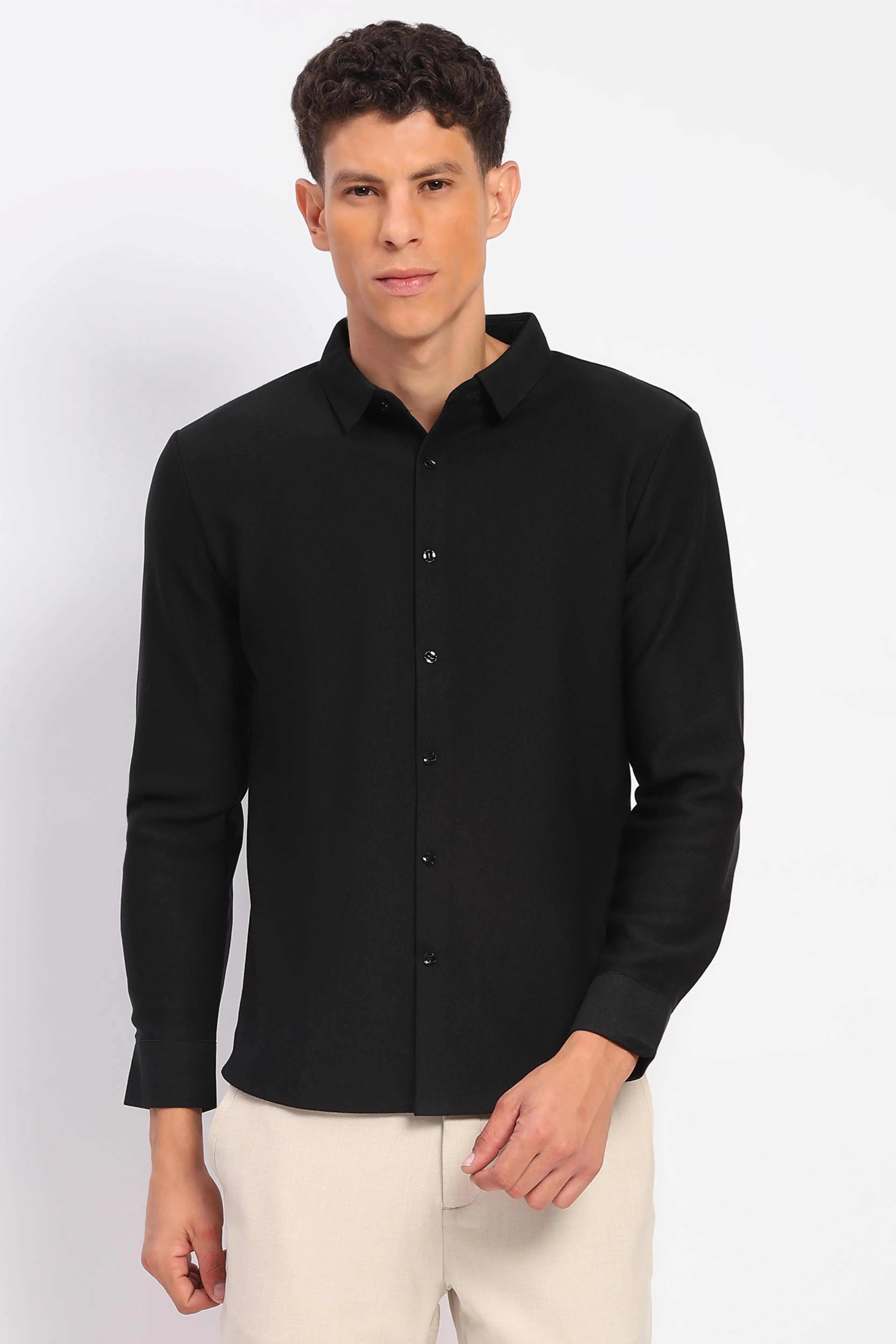 Men's Fleece-Lined Stretch Winter Shirt - Global Republic