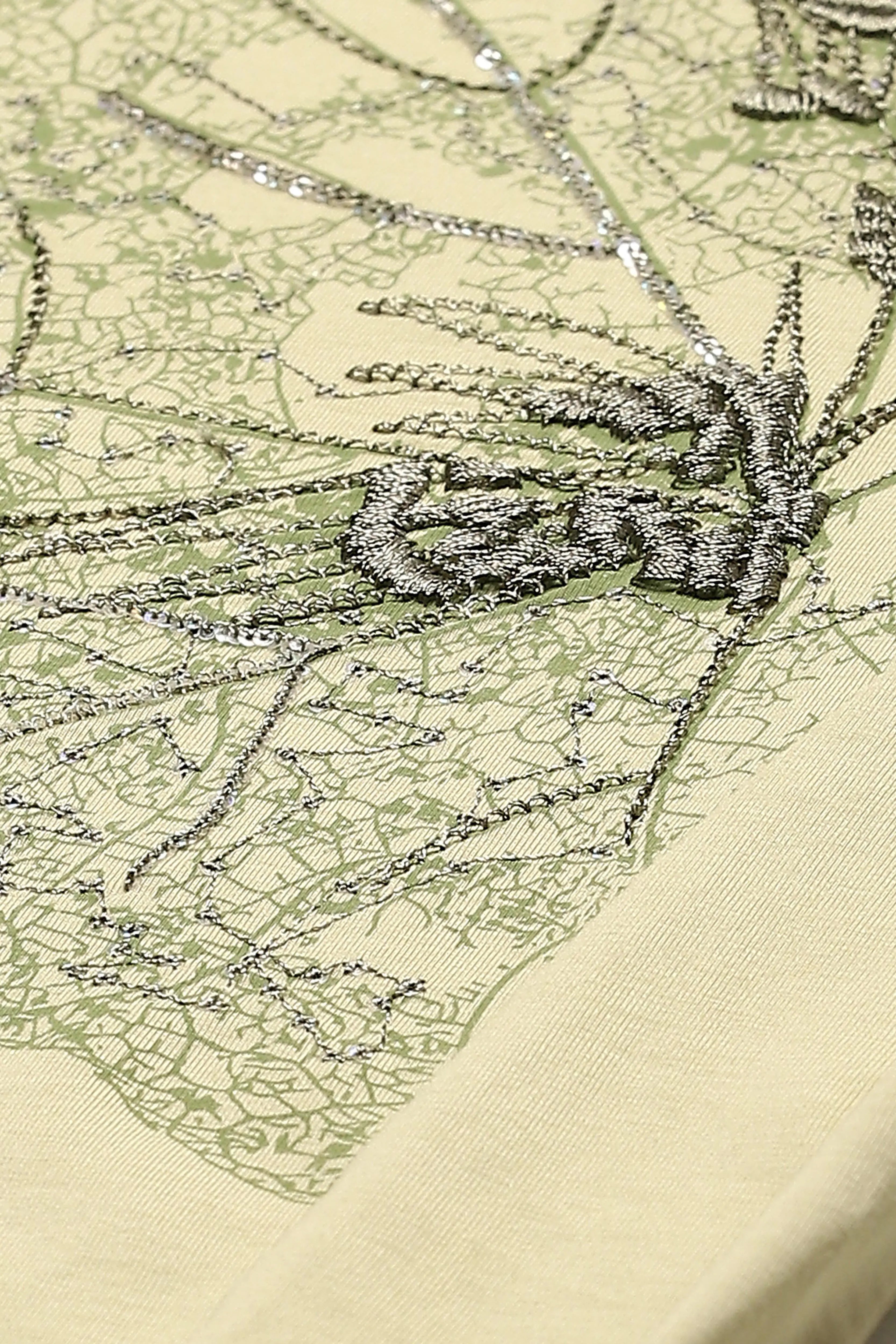 Green Embroidered Modal Top - Global Republic