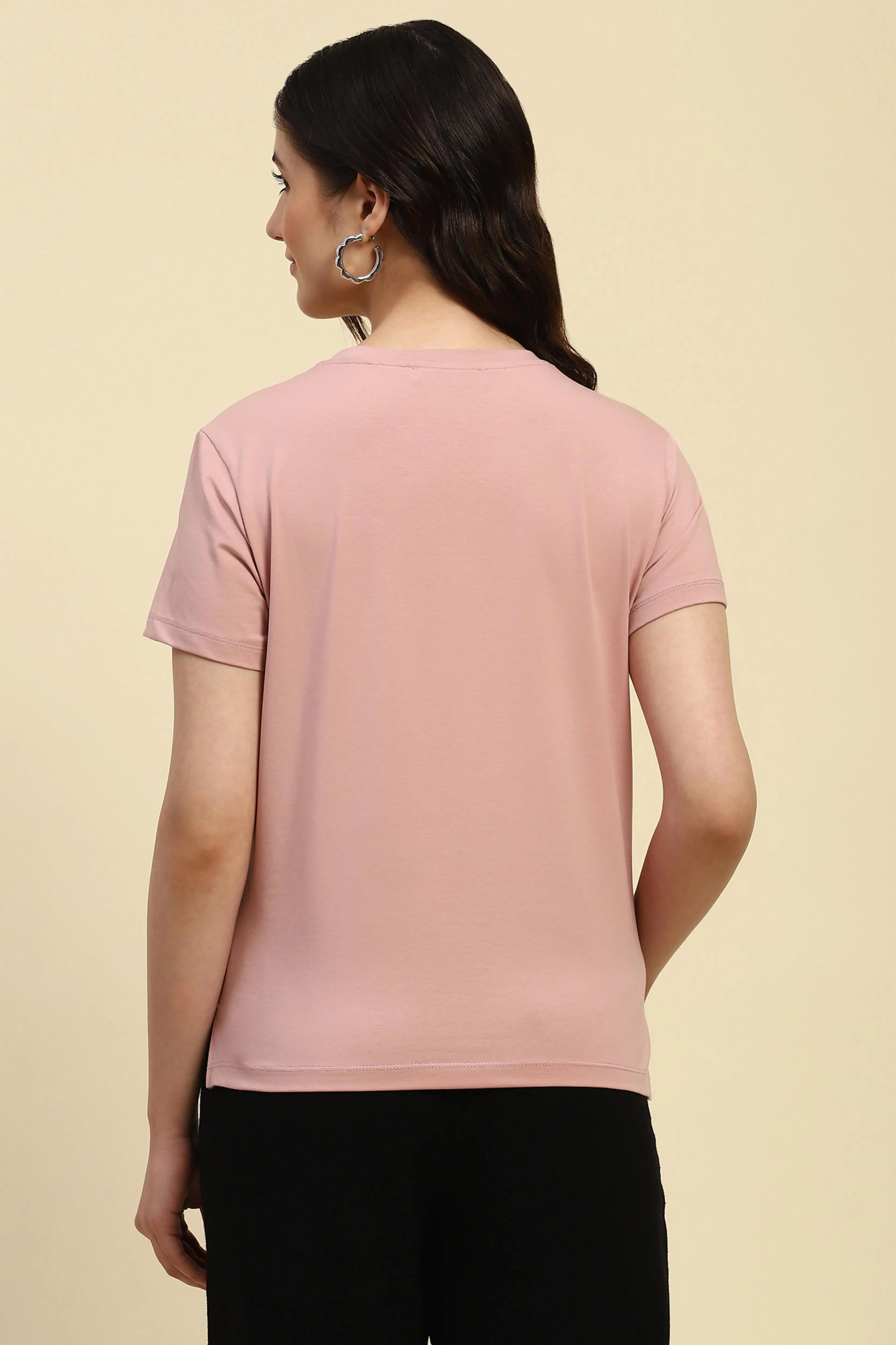 Dusty Pink Embroidered Cotton Top - Global Republic
