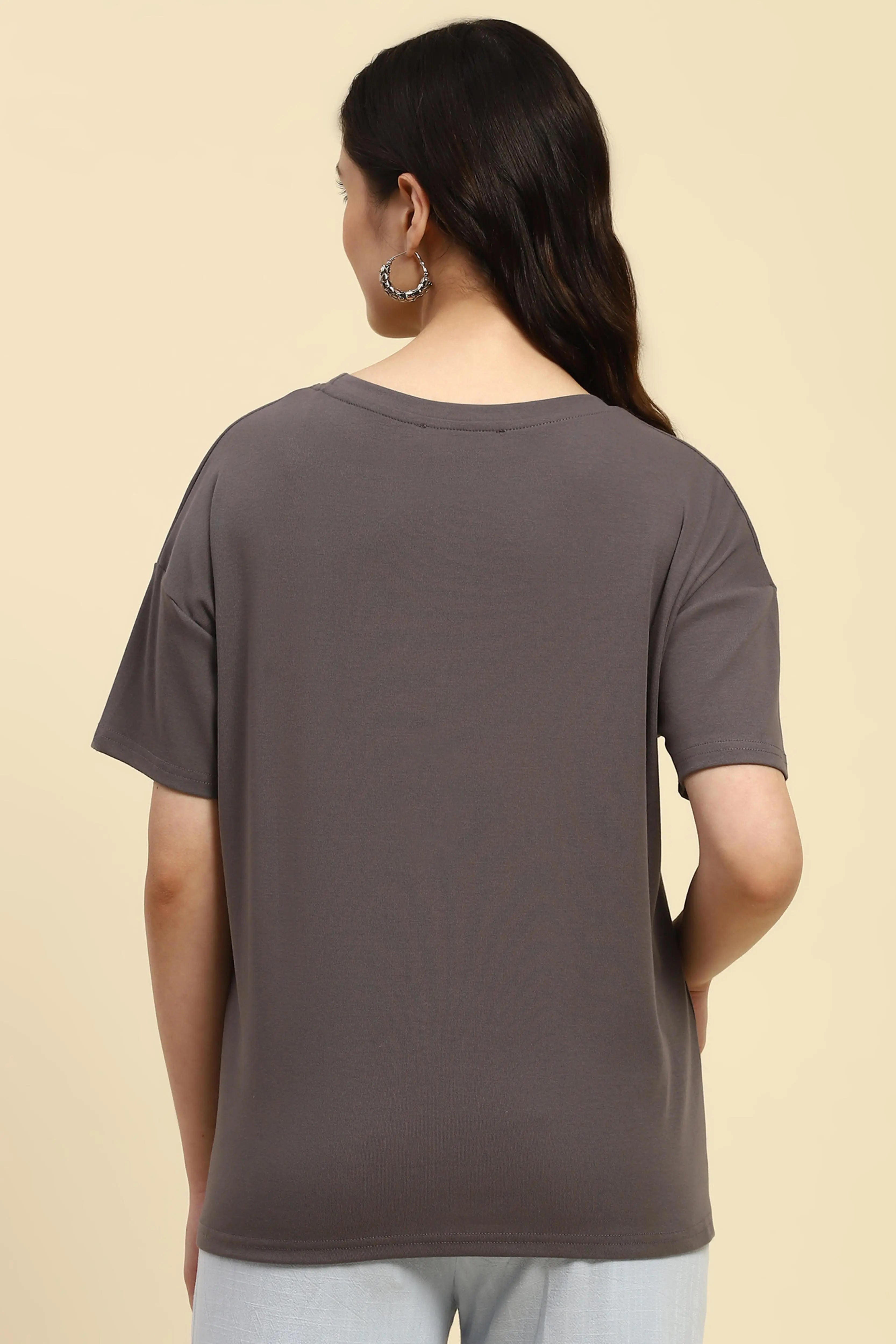 Oversized Embroidered Cotton Top - Global Republic