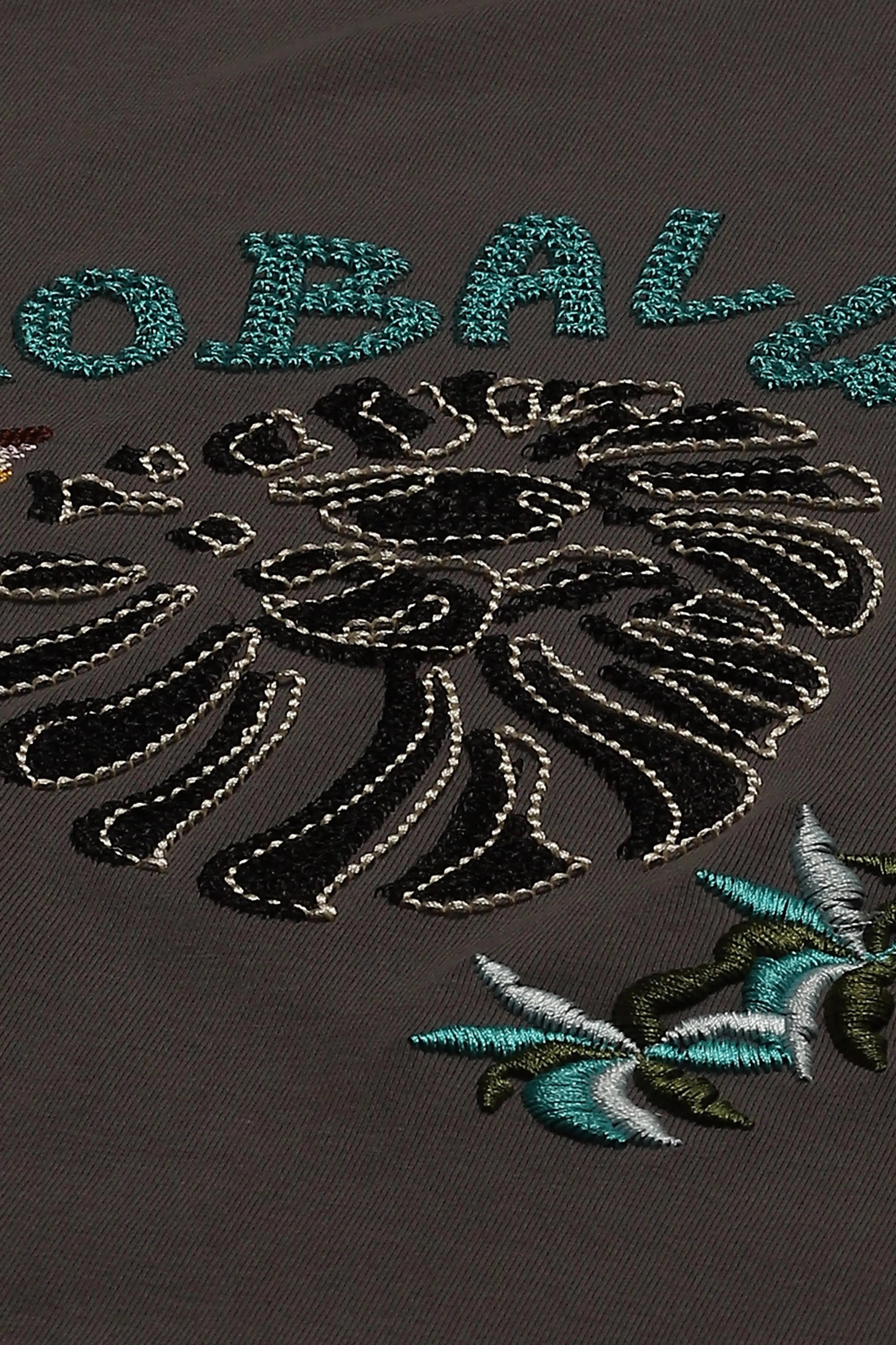 Oversized Embroidered Cotton Top - Global Republic