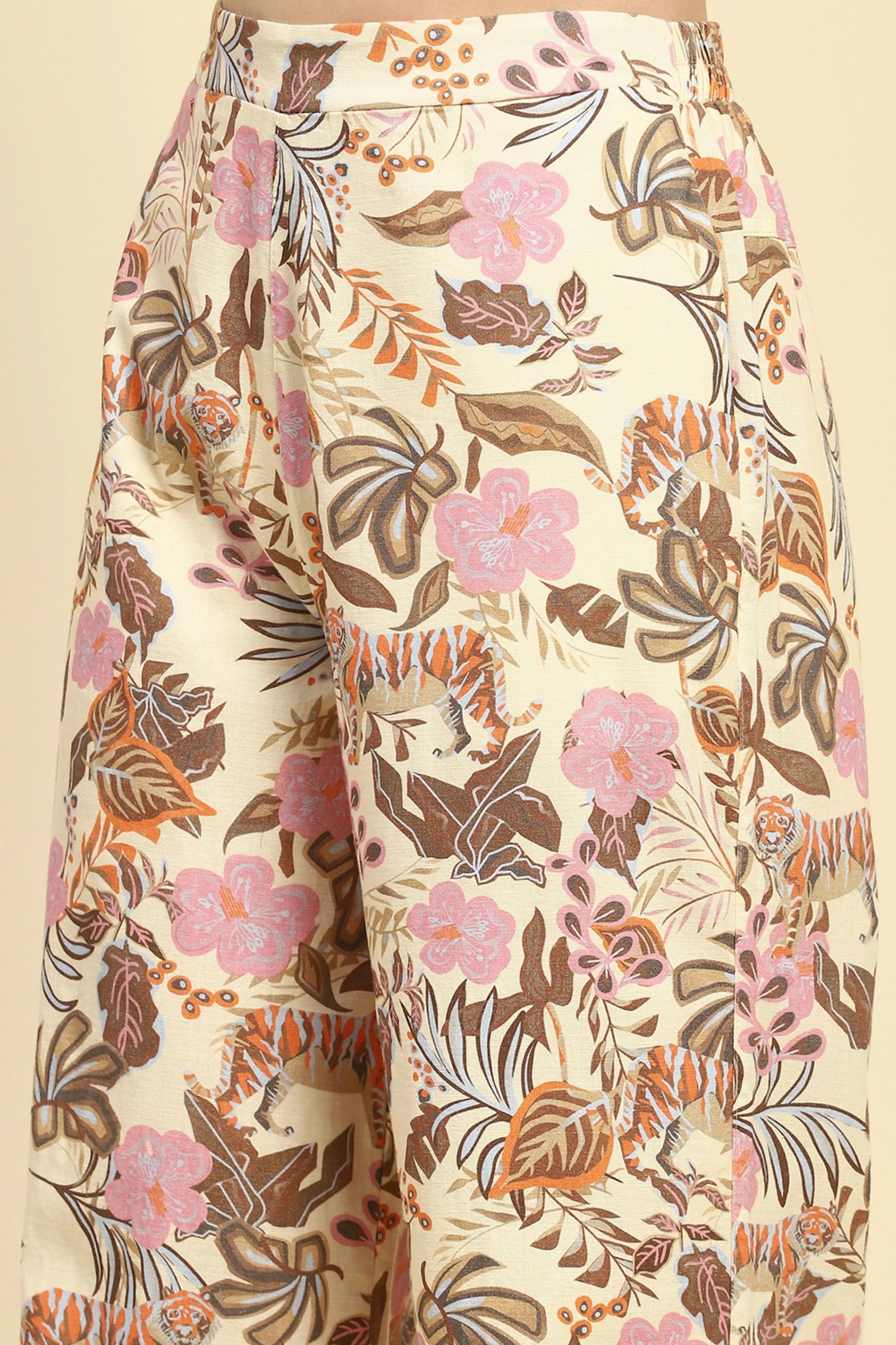 Multi Pastel Tropical Cotton Lower - Global Republic