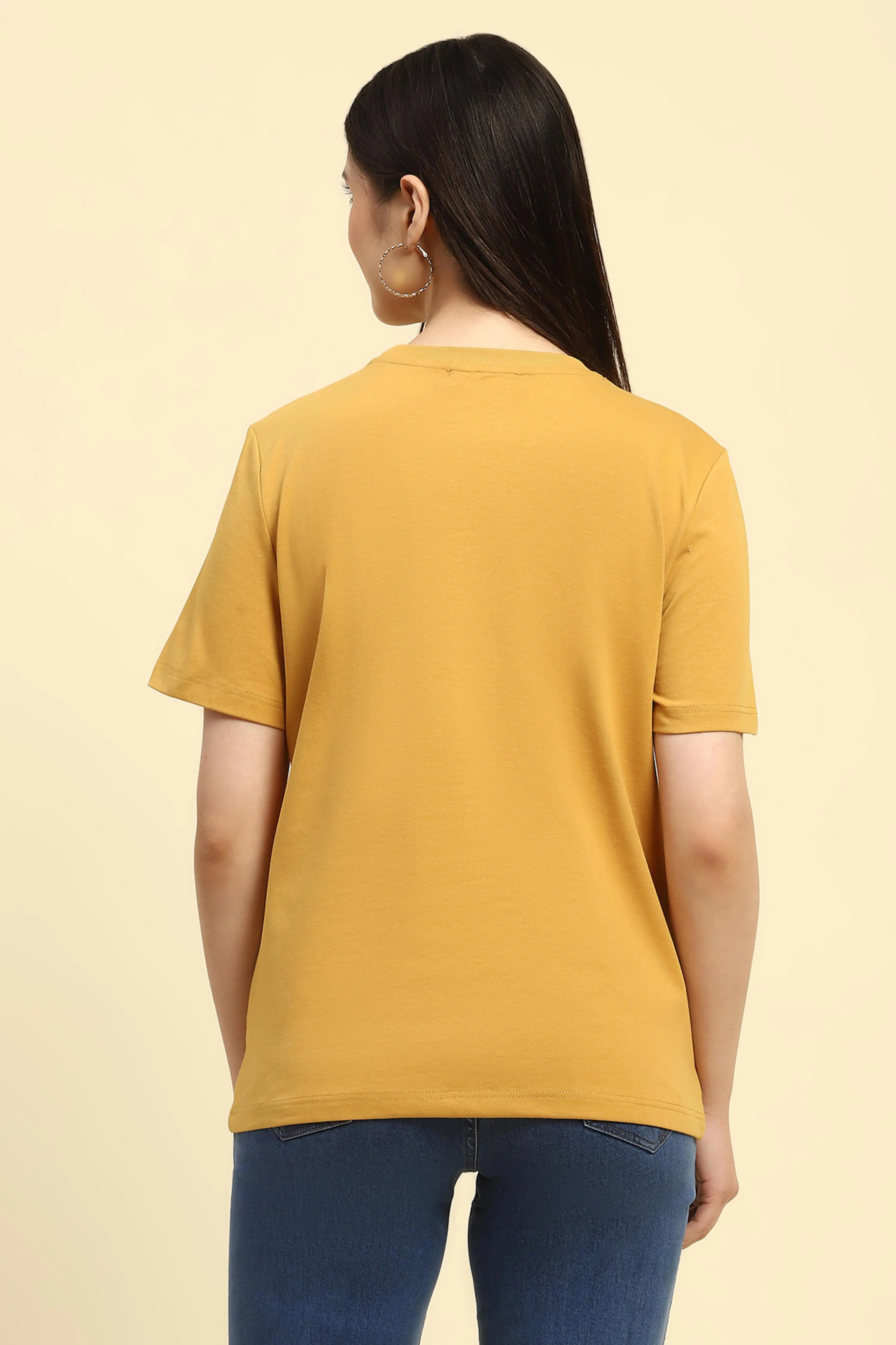 Mustard Cut Work UV Protection Top - Global Republic