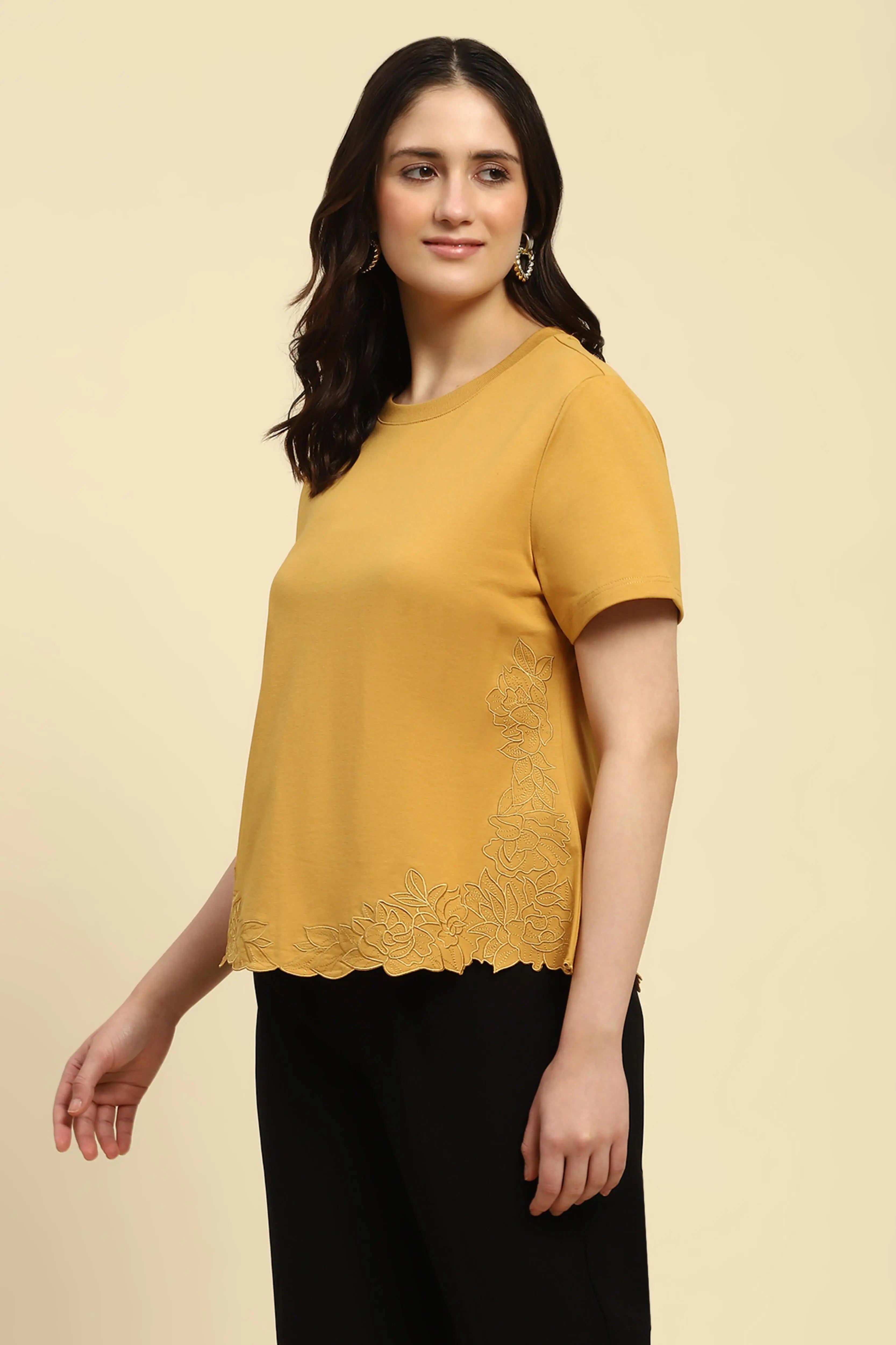 Embroidered UV Protection Cotton Top - Global Republic