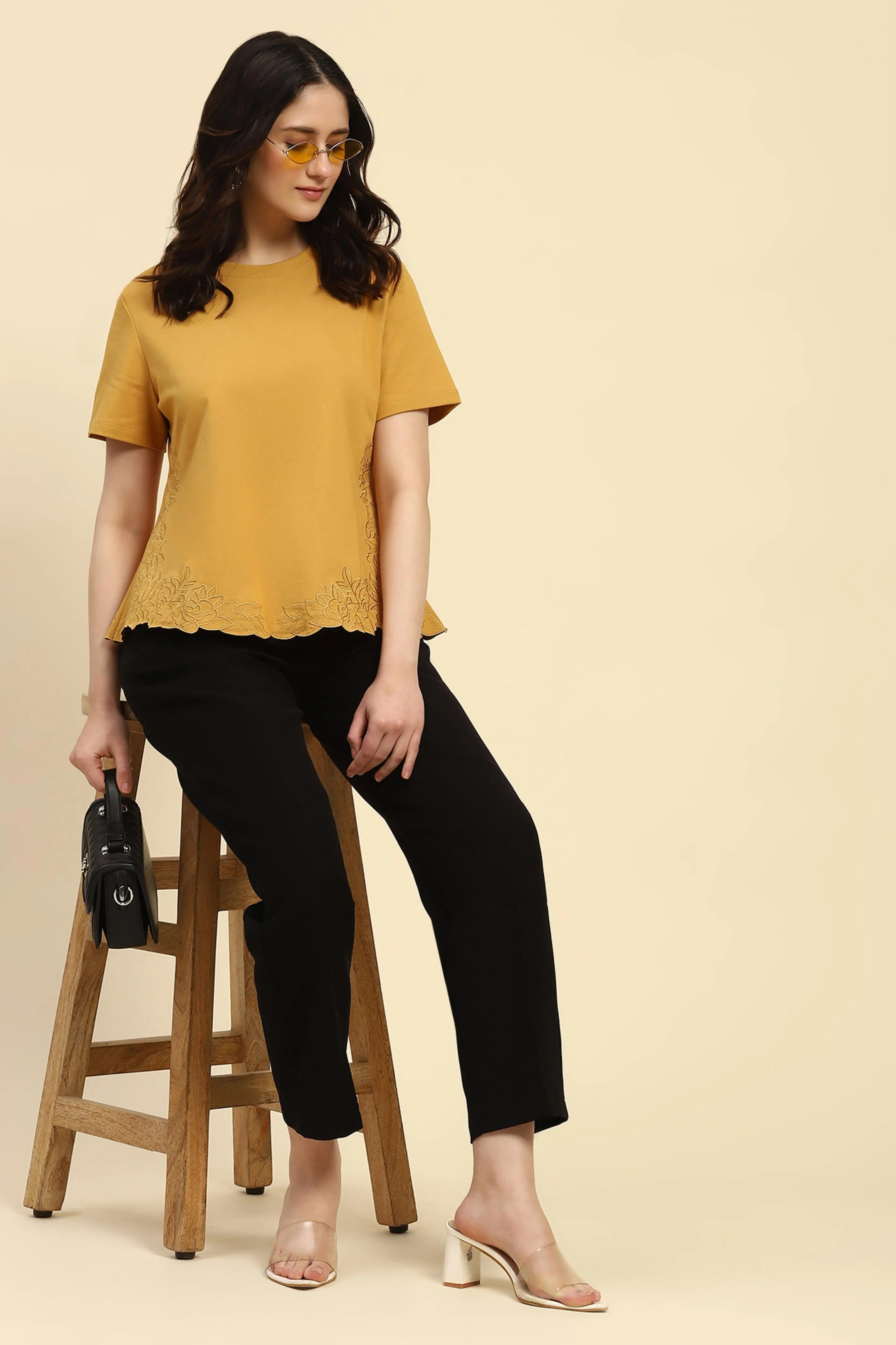 Embroidered UV Protection Cotton Top - Global Republic