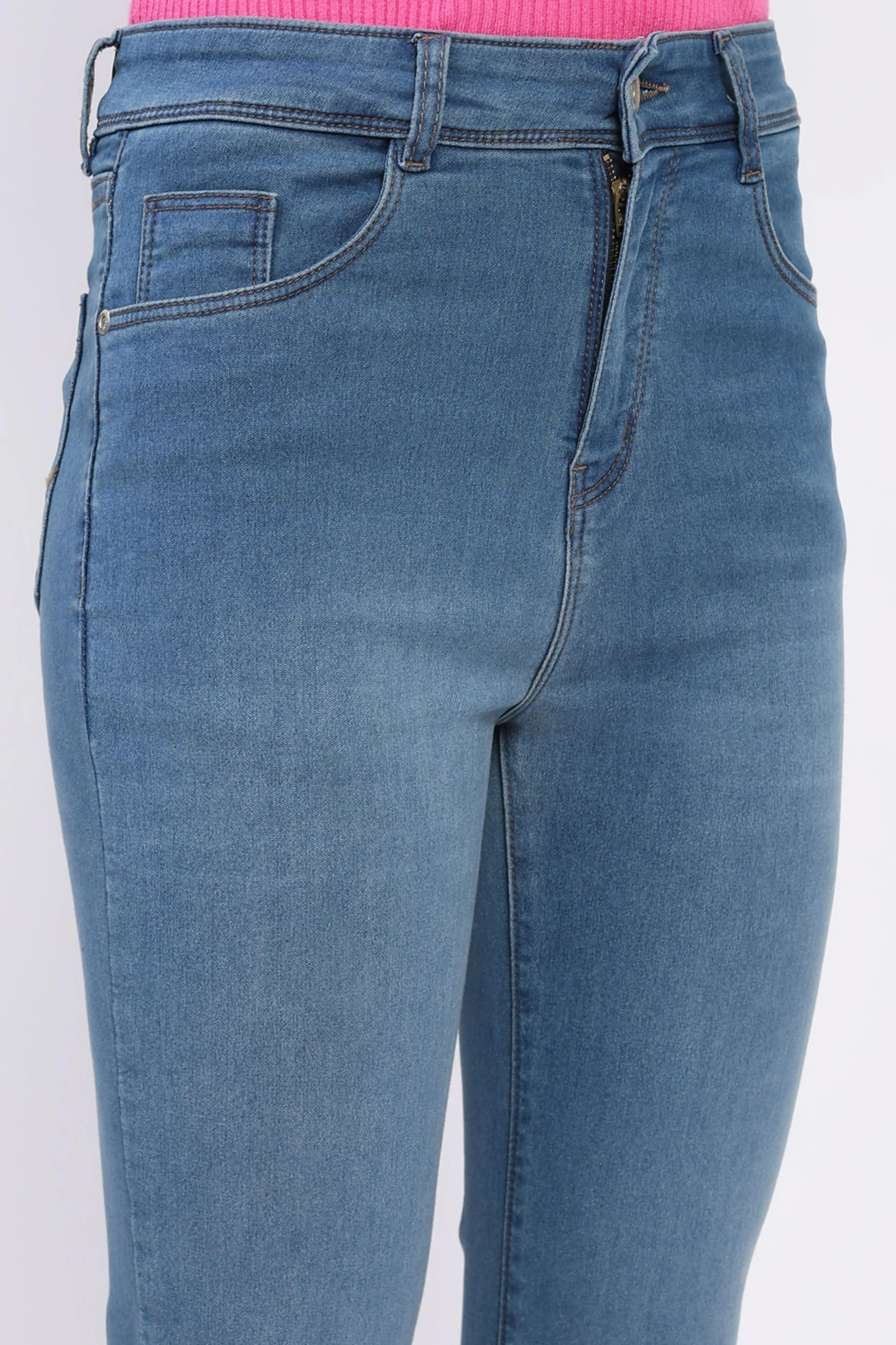 Stretch Slim Blue Denim Jeans - Global Republic