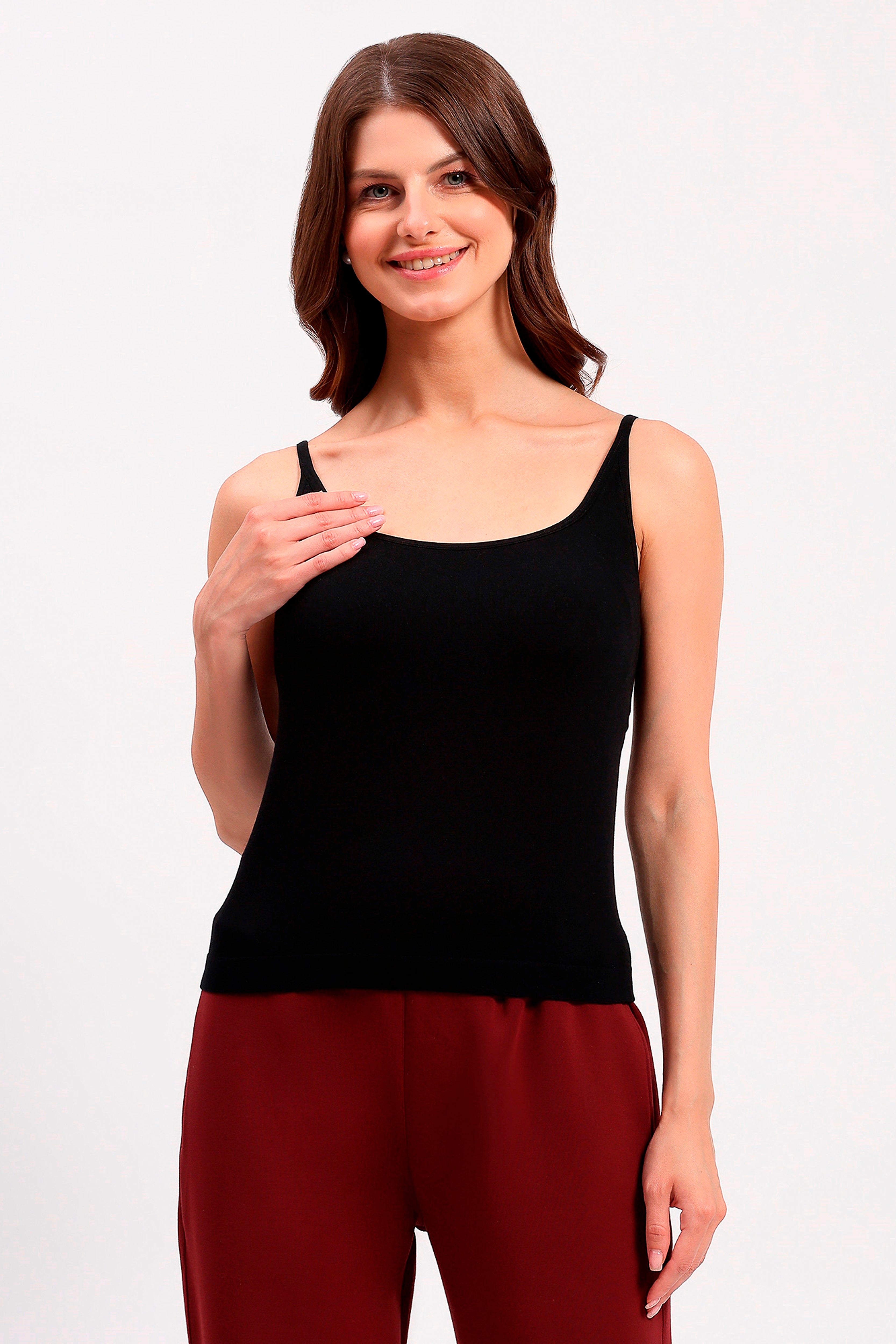 Black Support Camisole Top