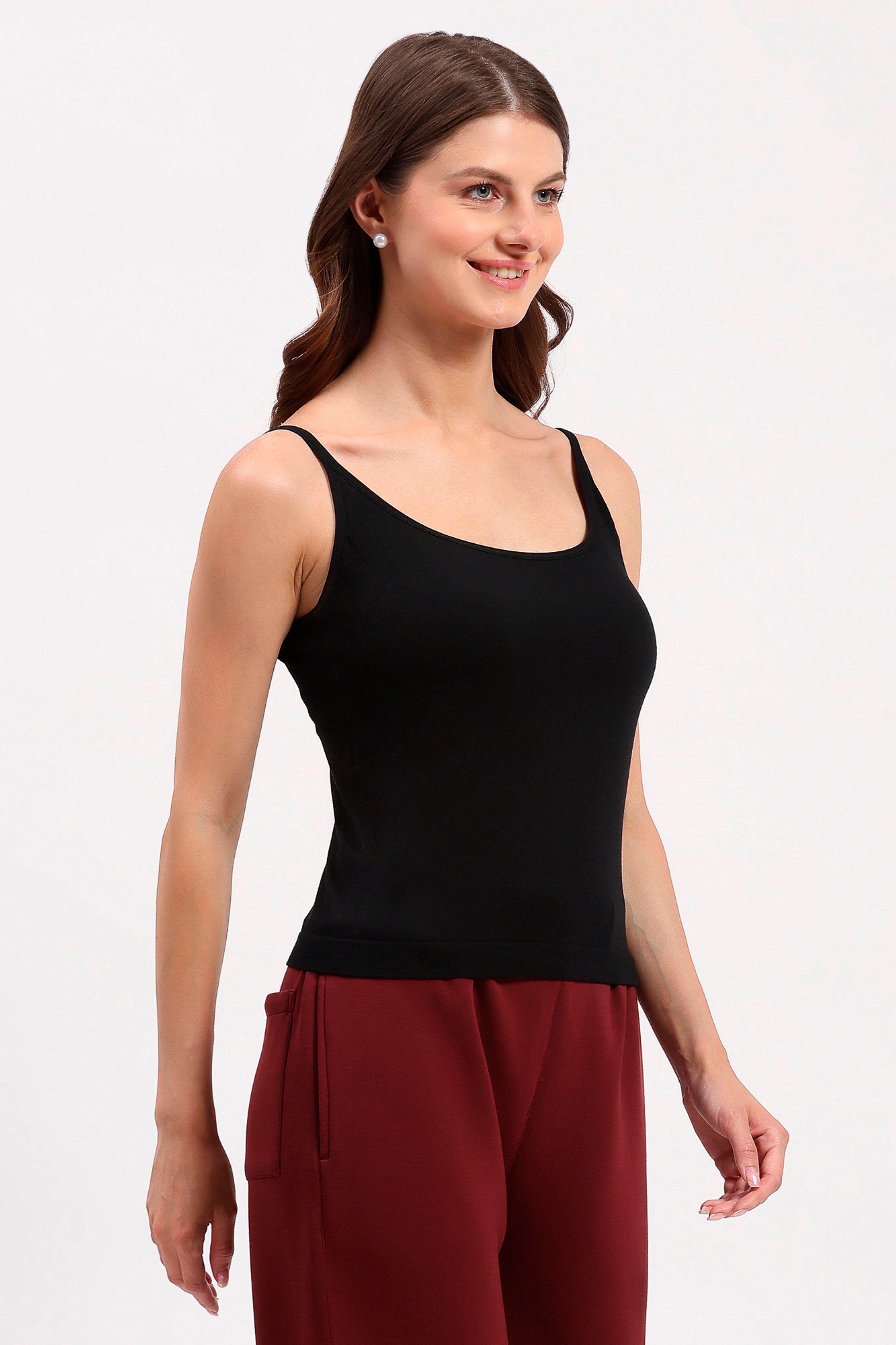 Black Support Camisole Top