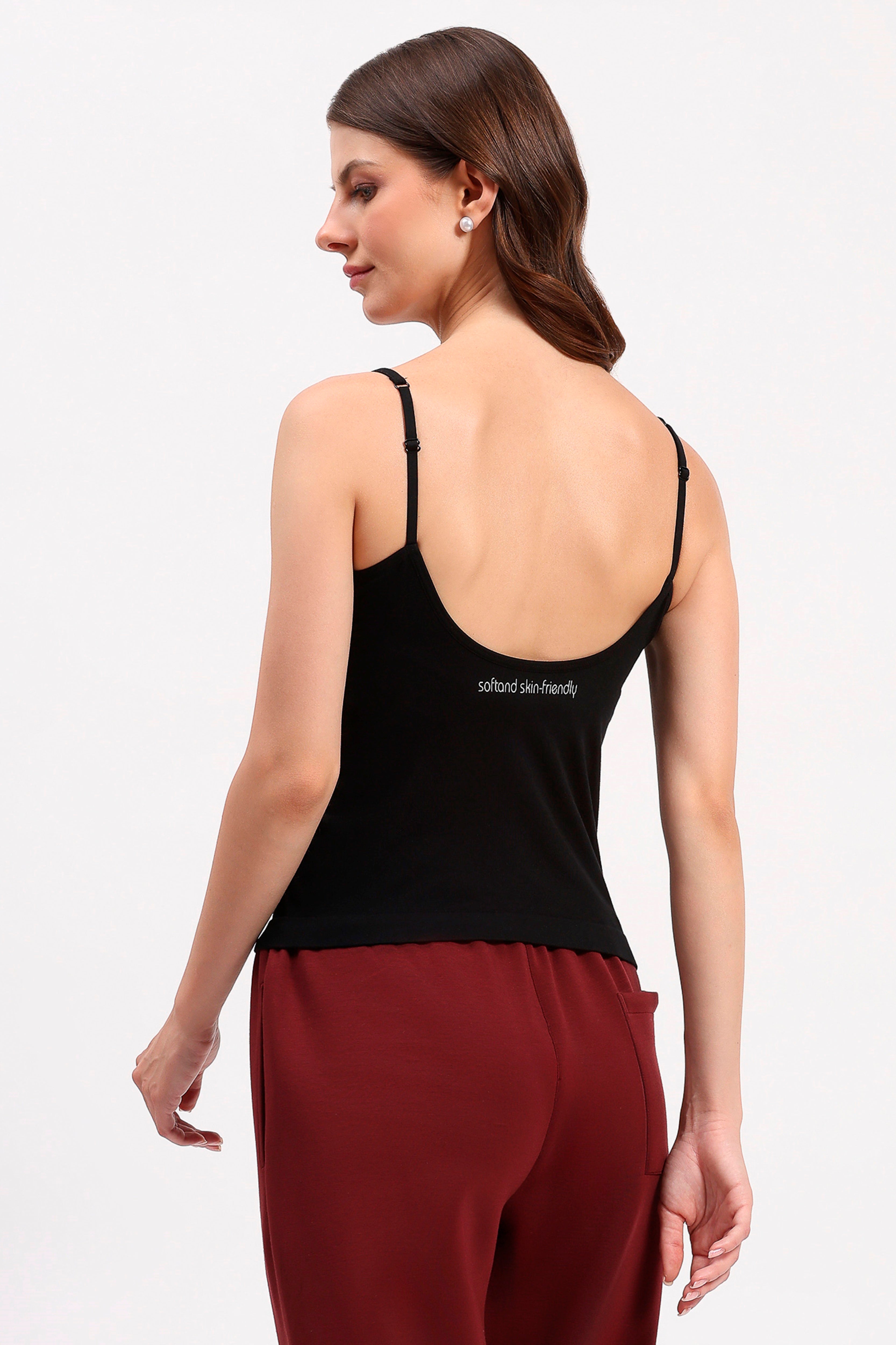 Black Support Camisole Top