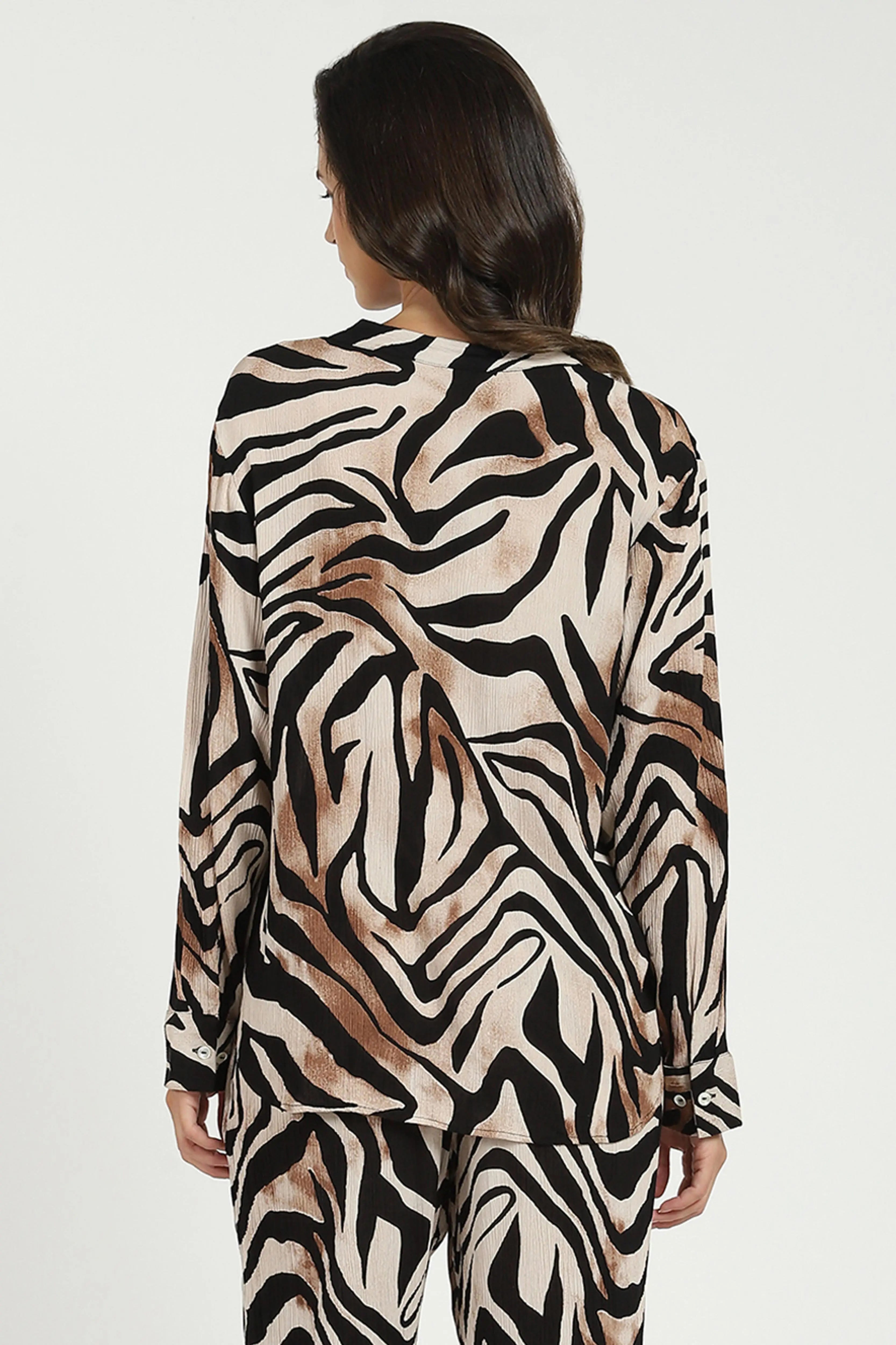 Leopard Print Viscose Shirt - Global Republic