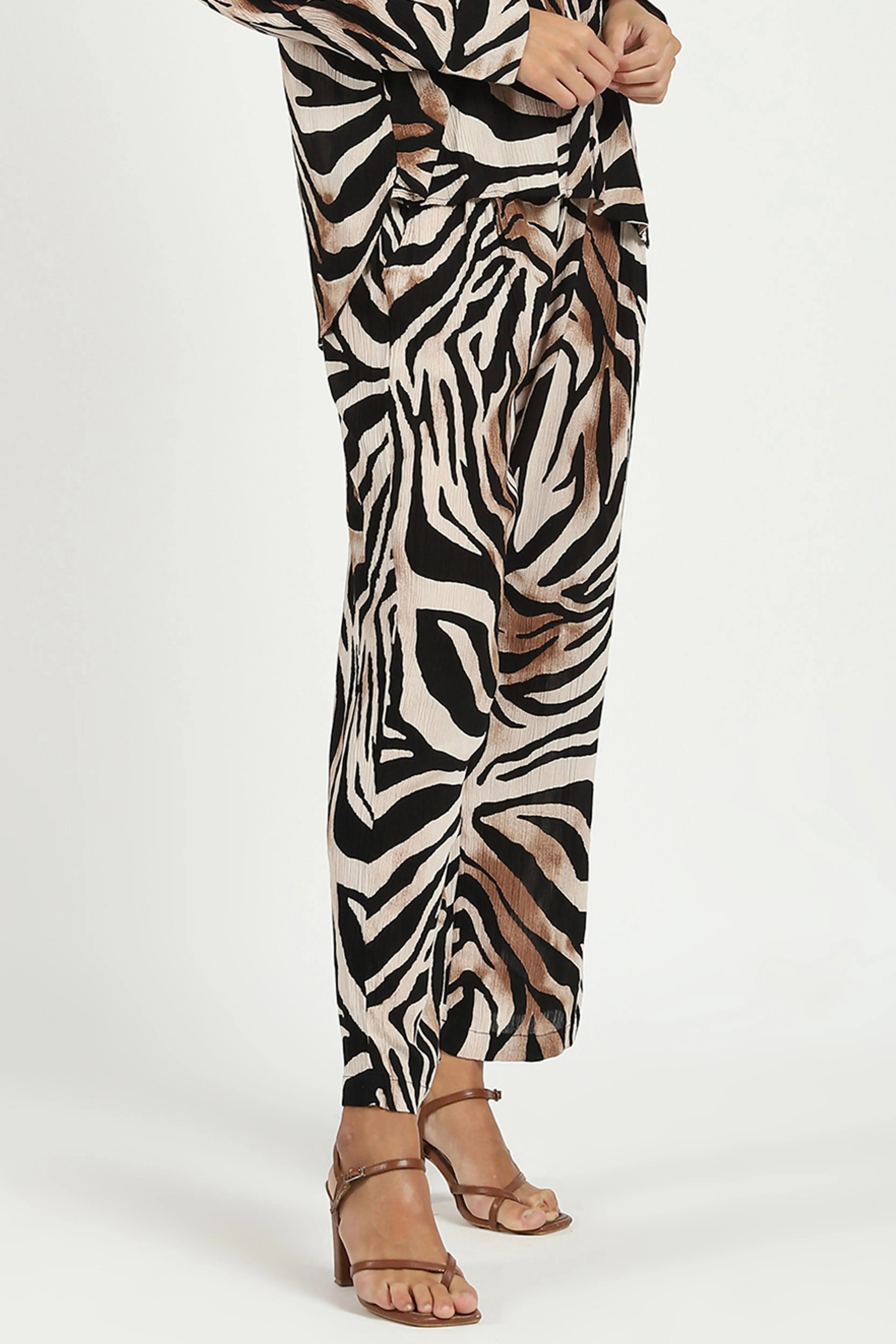 Leopard Print Viscose Lower - Global Republic