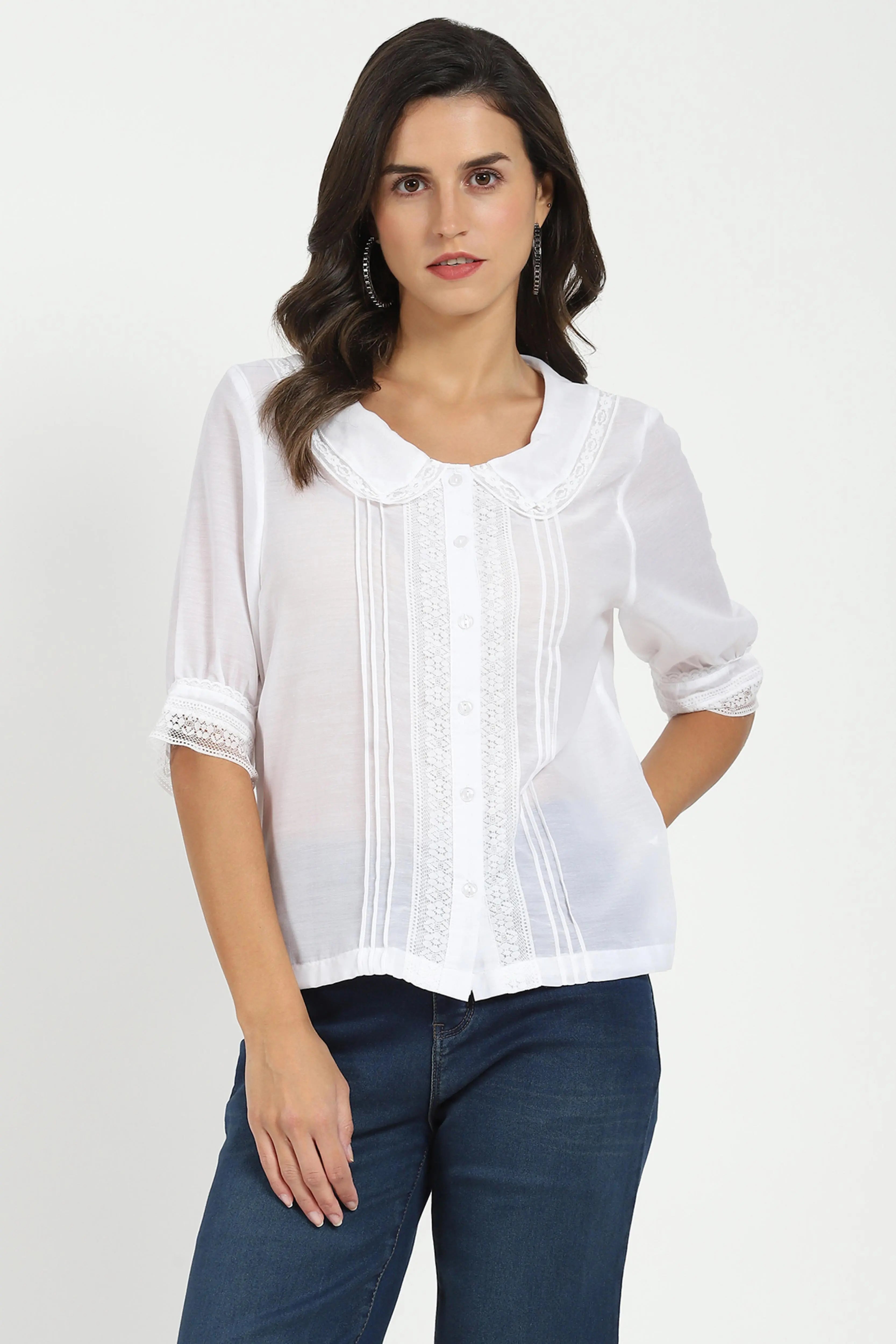 White Solid Top - Global Republic