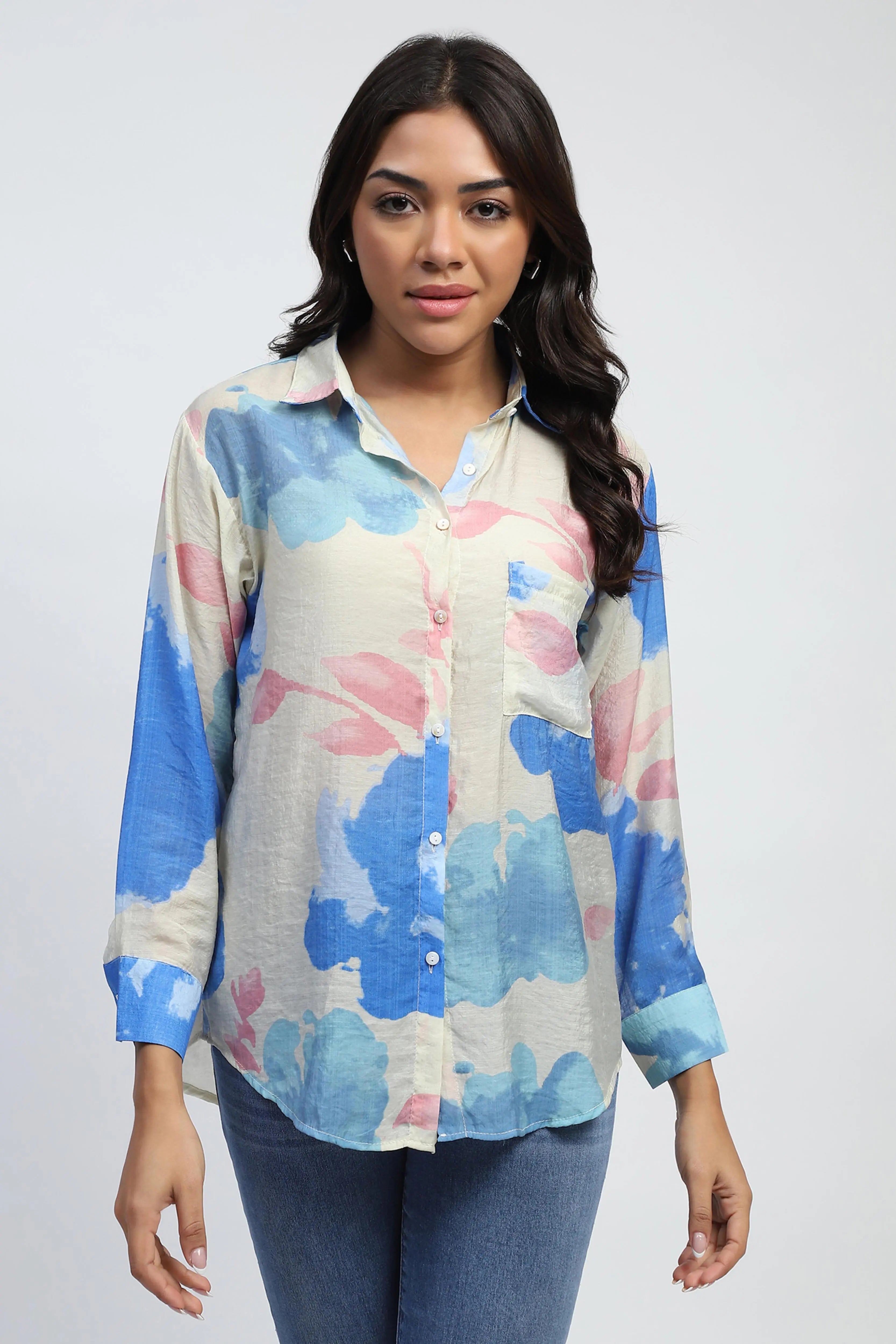 Floral Rayon Blend Shirt - Global Republic