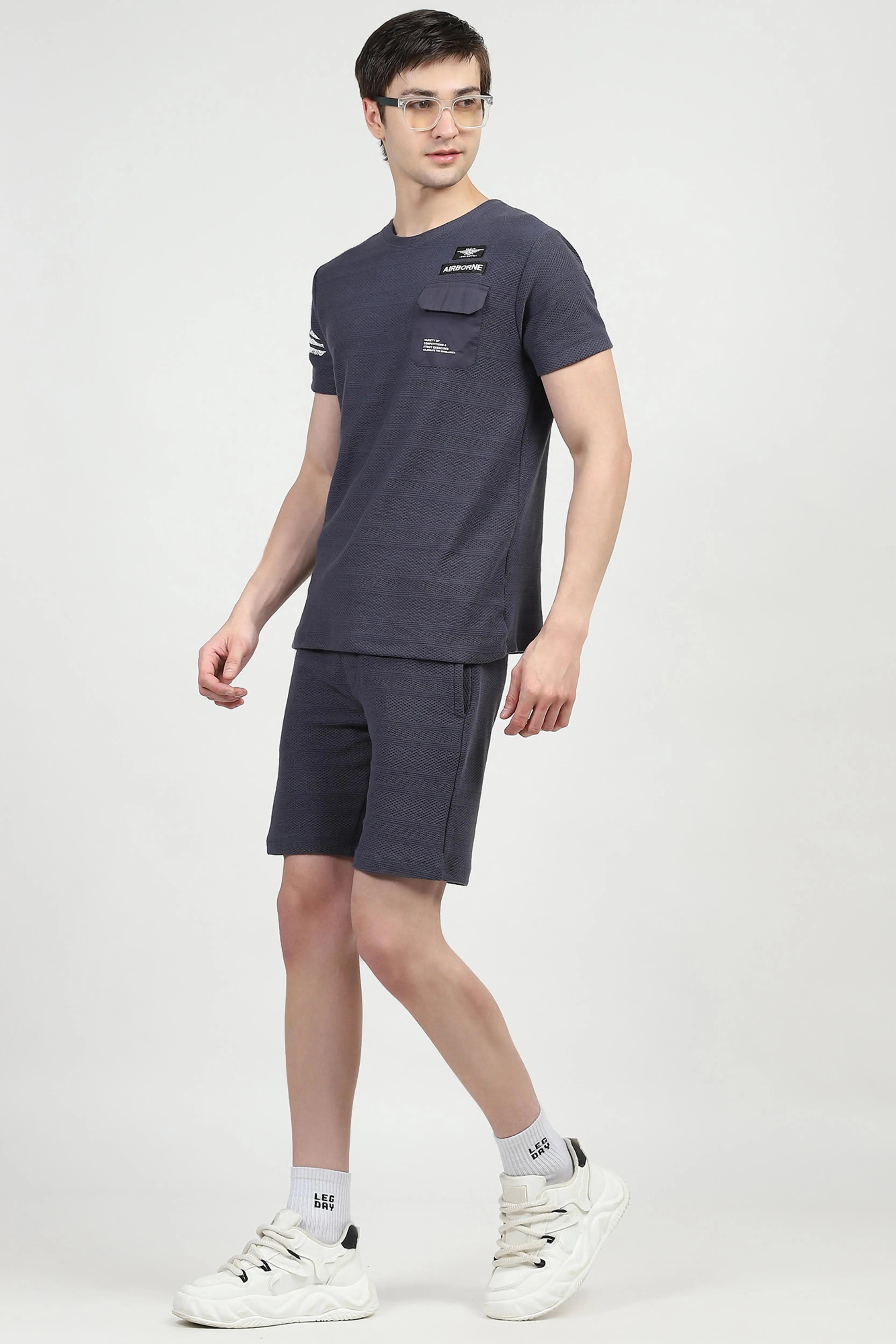 Cotton Textured Co-ord Set - Global Republic