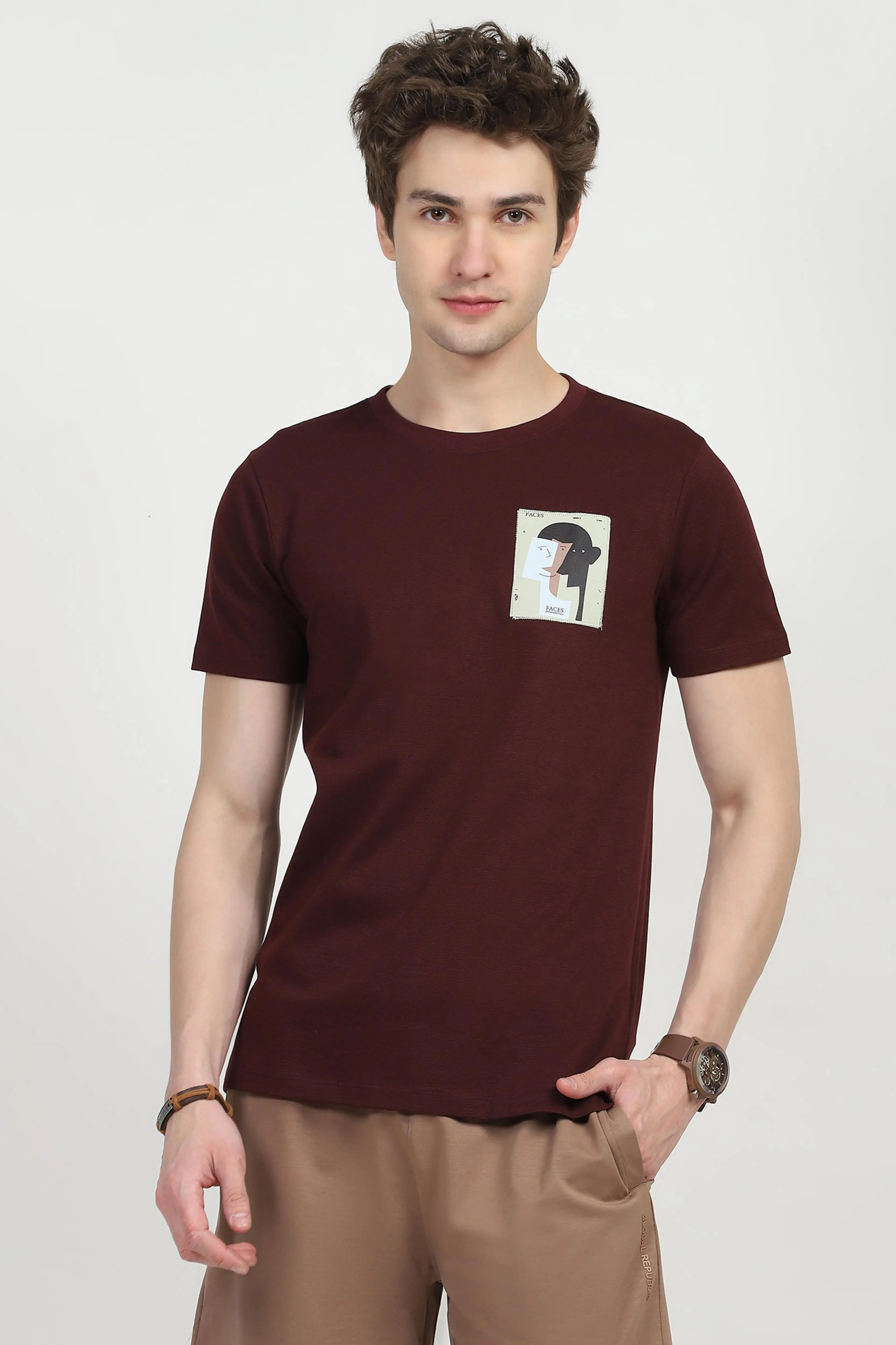 Wine Back Print Graphic T-shirt - Global Republic