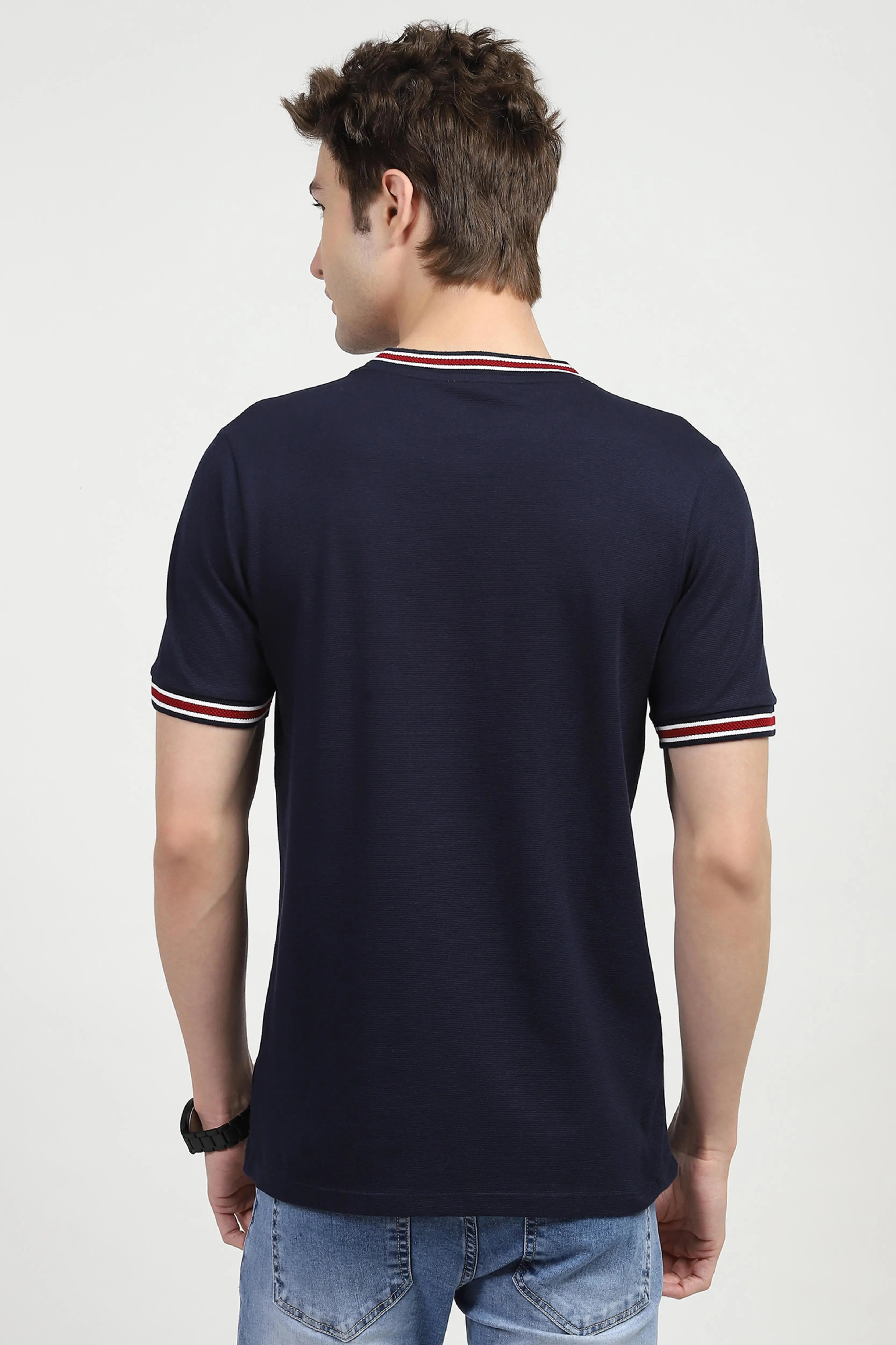 Navy Graphic Print T-shirt - Global Republic