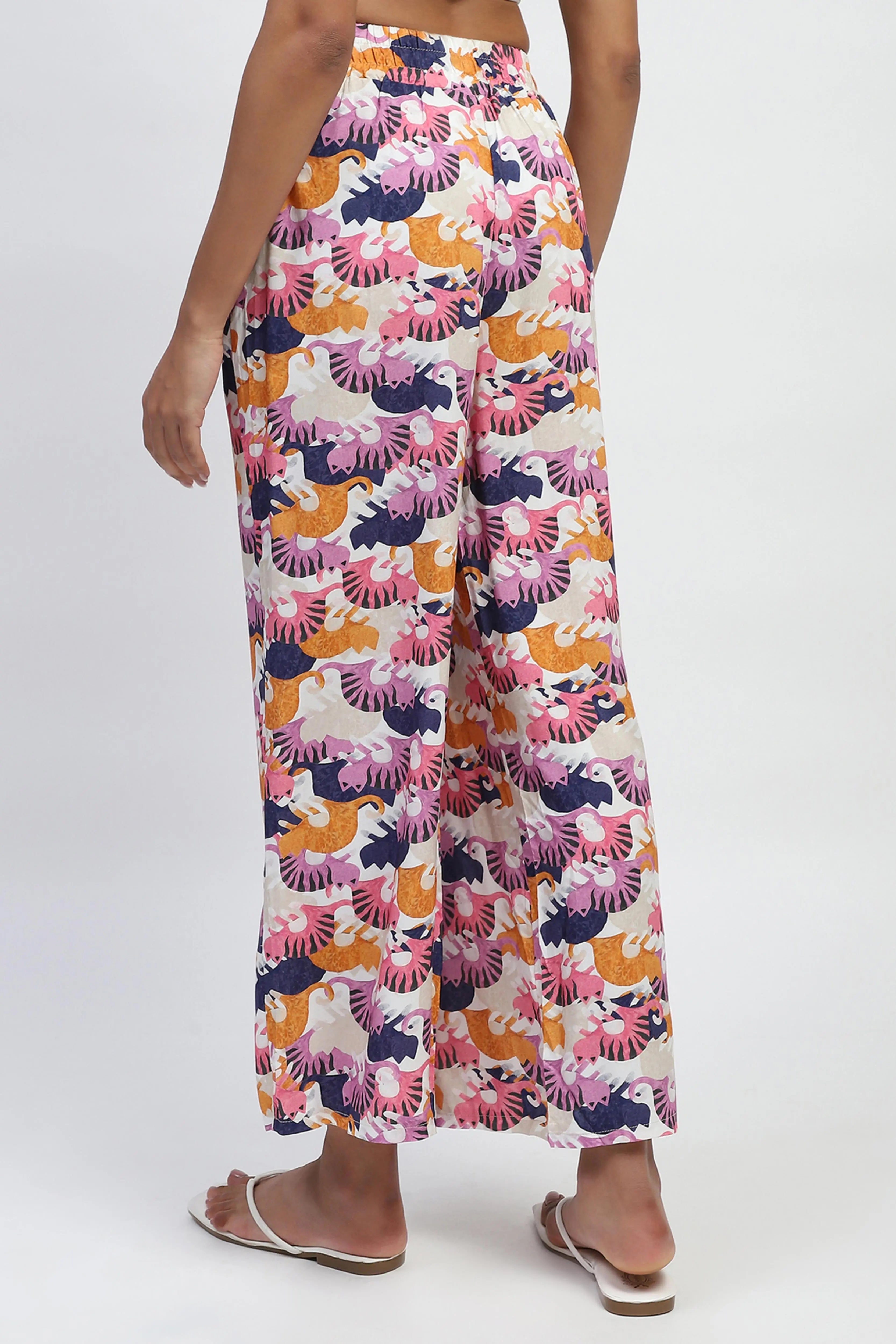 Multi Abstract Rayon Loose Fit Lower - Global Republic