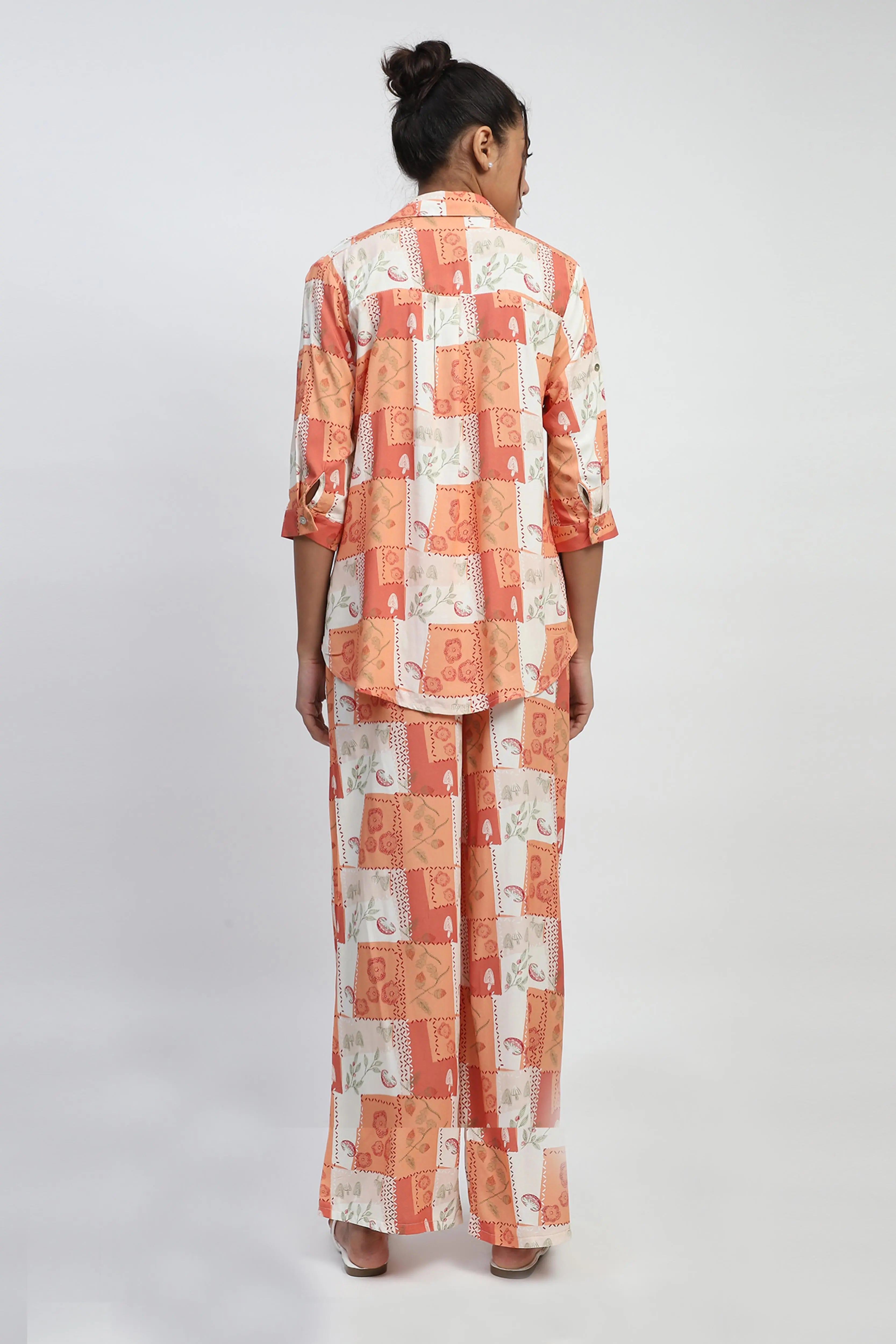 Brown Rayon Digital Print Nightsuit - Global Republic