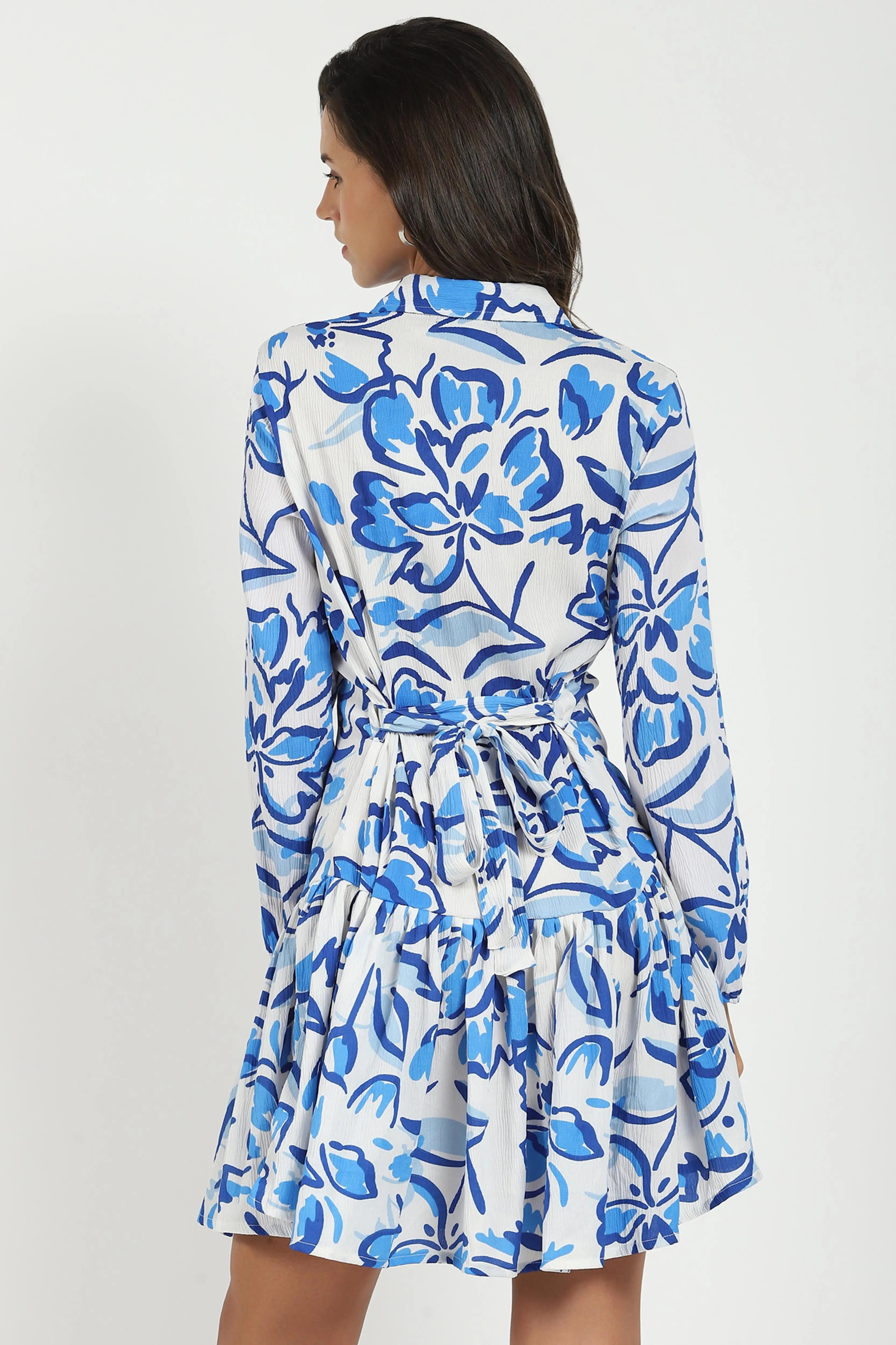 White Flared Shirt Dress - Global Republic