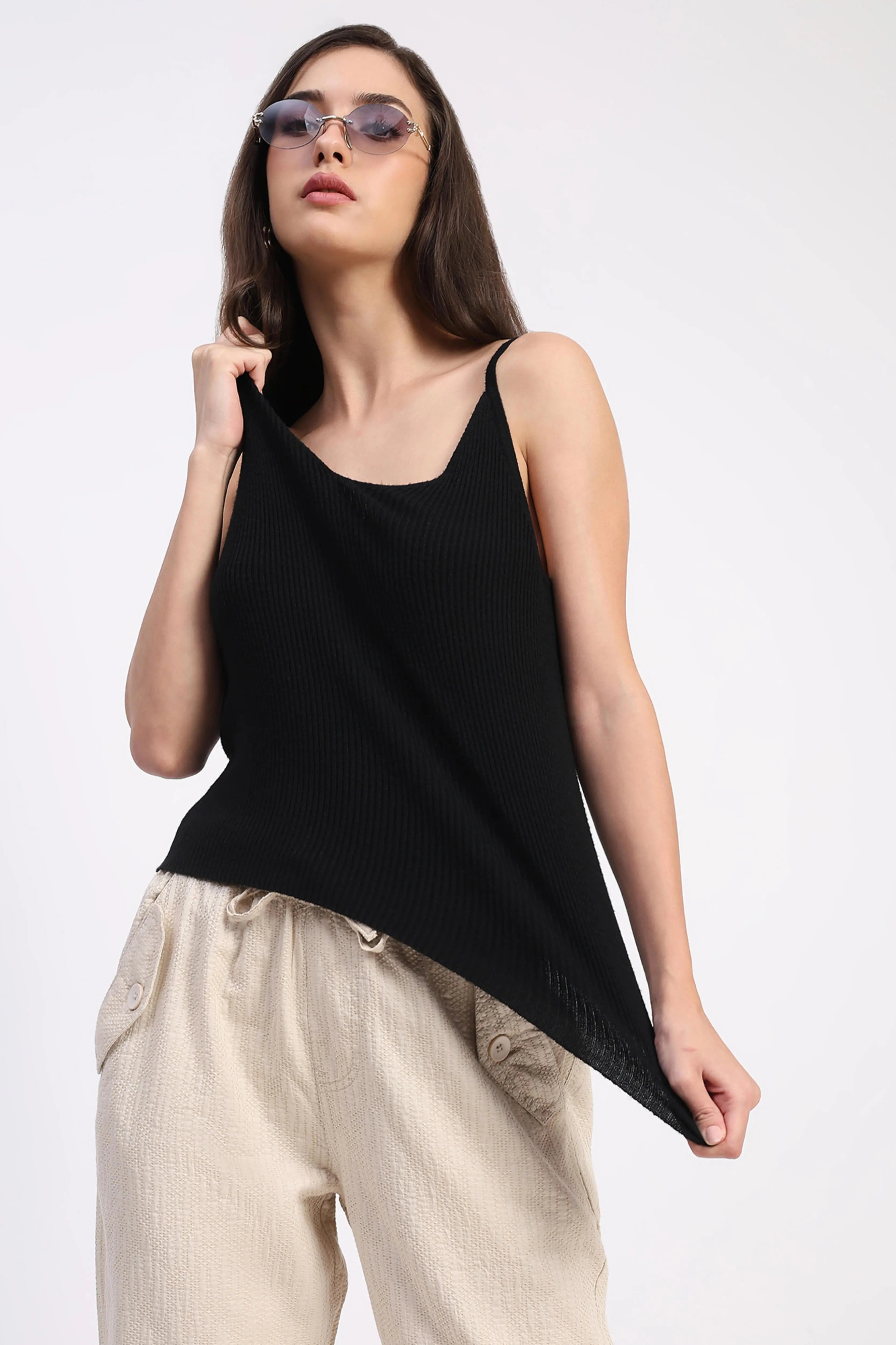 Beige Embroidered Cotton Ankle Lower - Global Republic