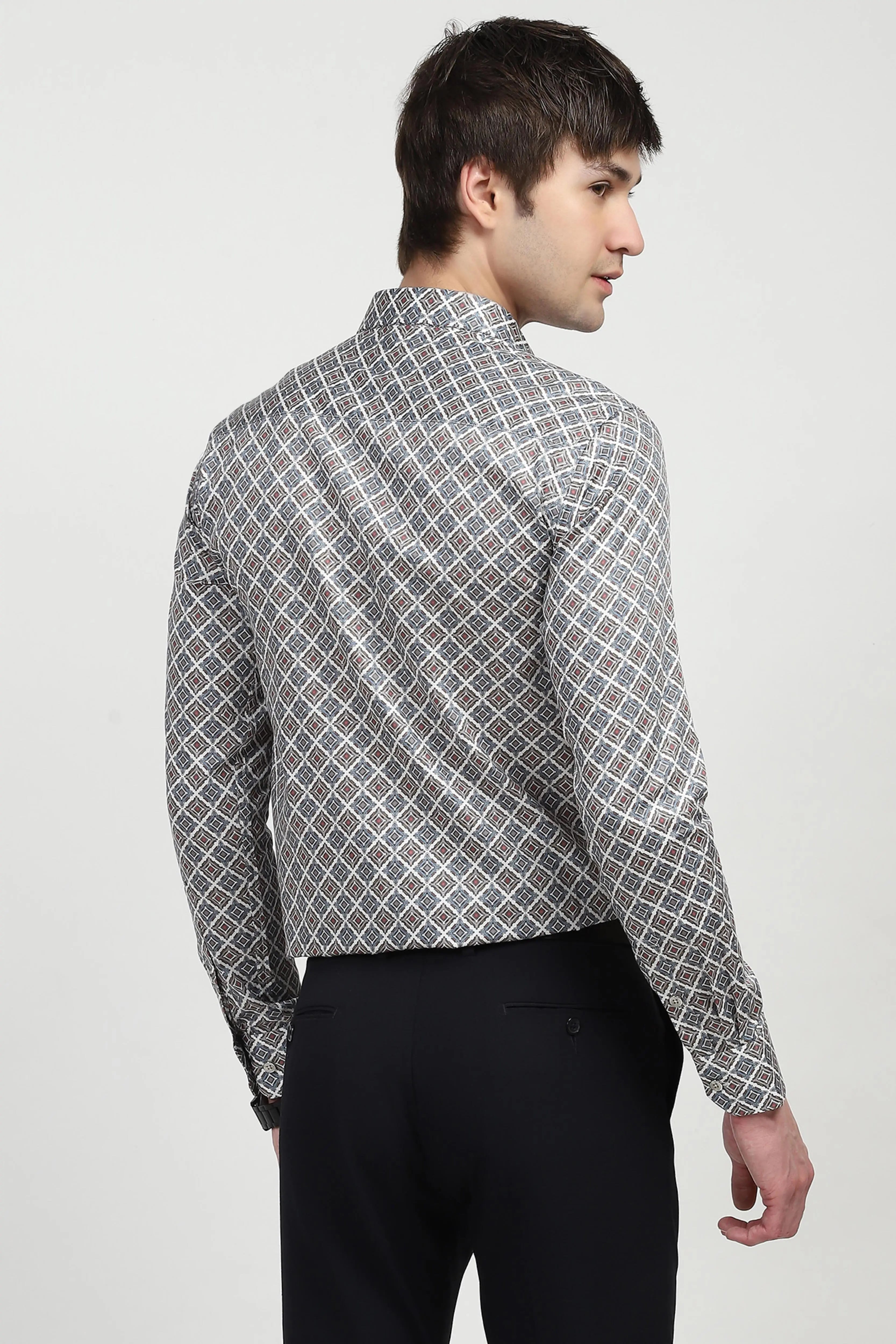 Printed Cotton Shirt - Global Republic