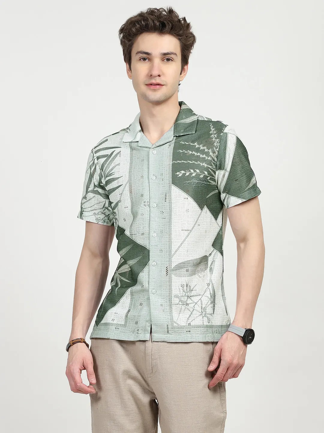 Printed Polyester Casual Shirt