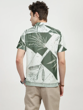 Printed Polyester Casual Shirt