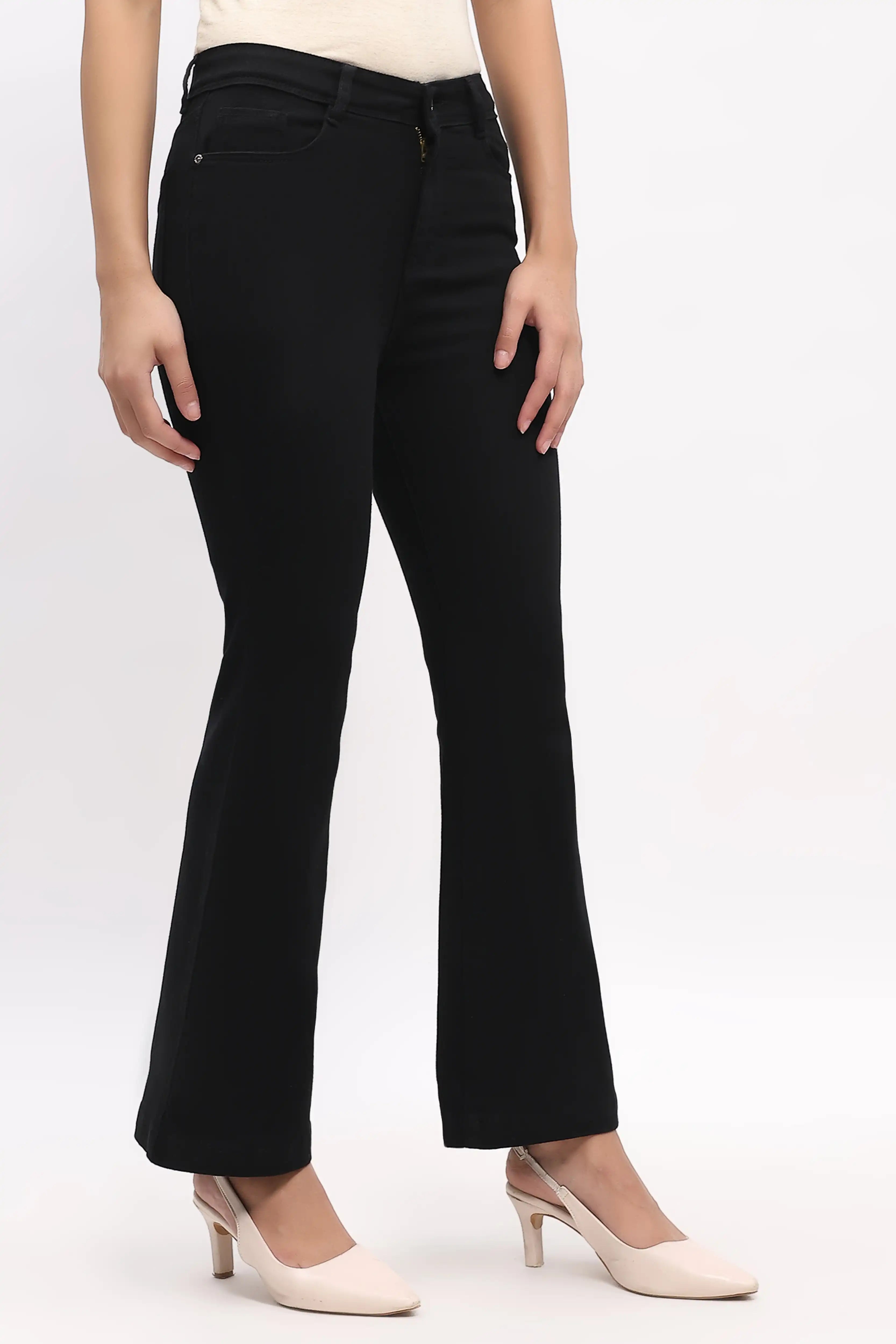 Classic Black Bootcut Jeans