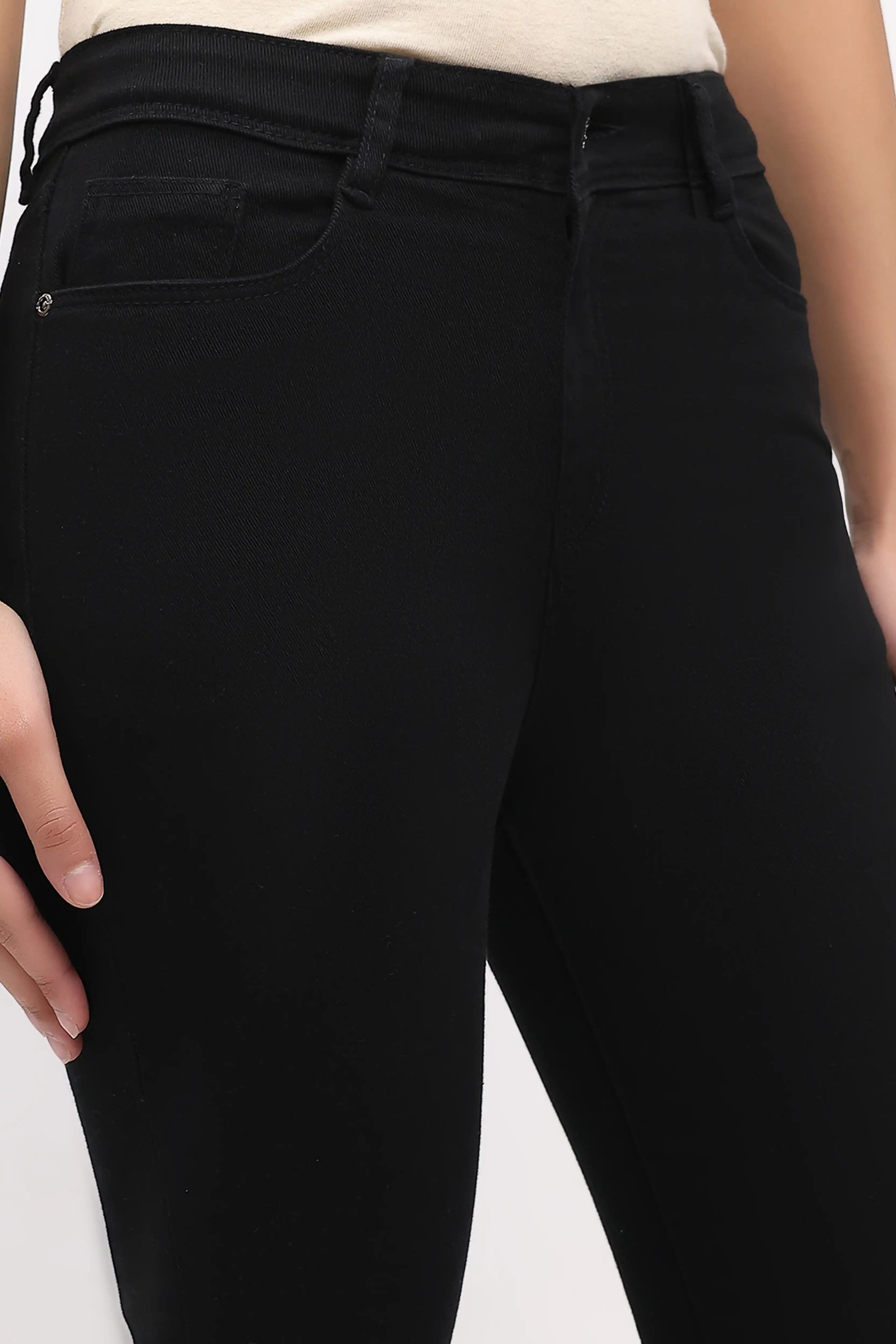 Classic Black Bootcut Jeans