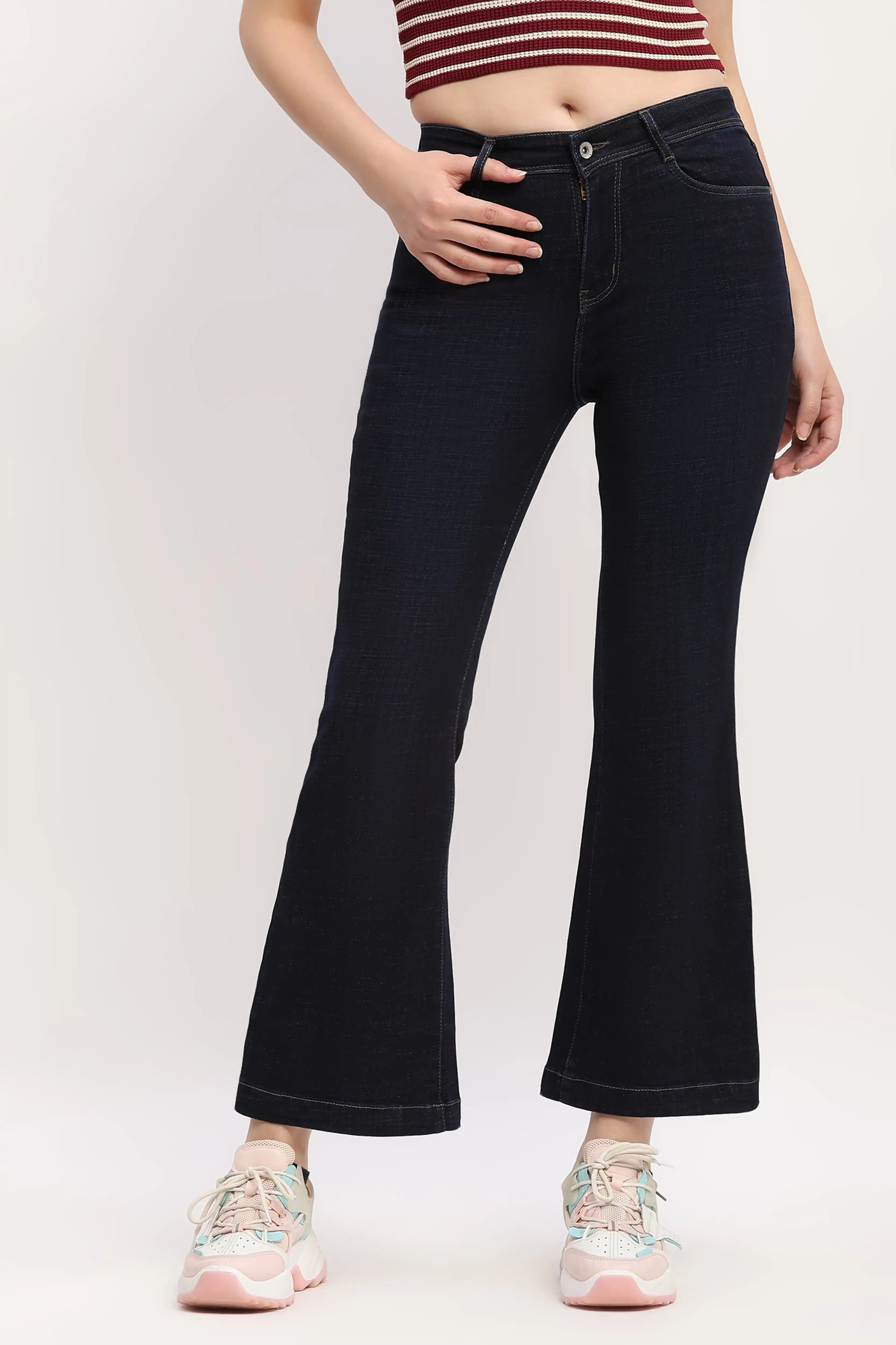 Dark Blue Bootcut Jeans