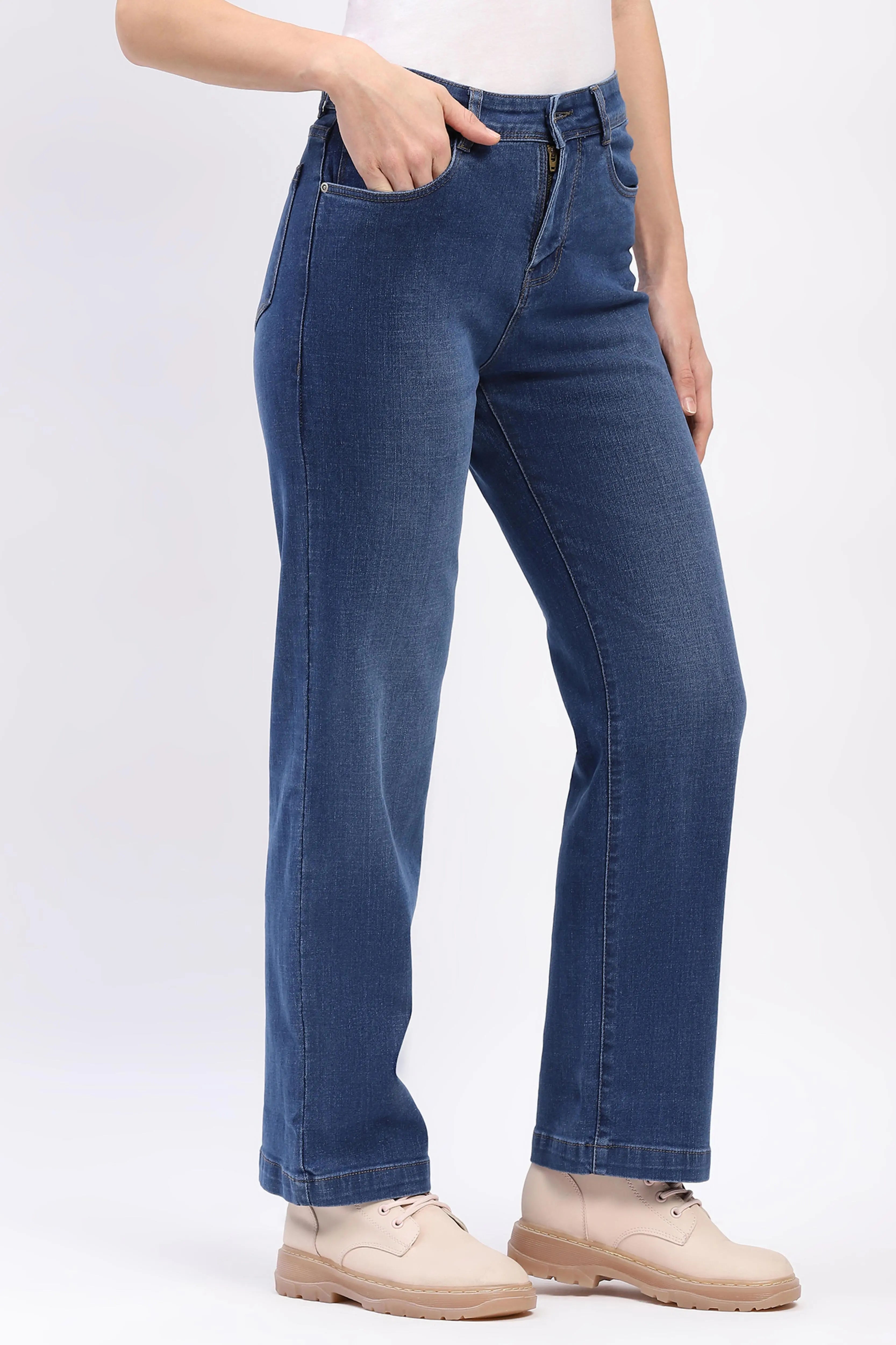 Blue Straight Jeans - Global Republic