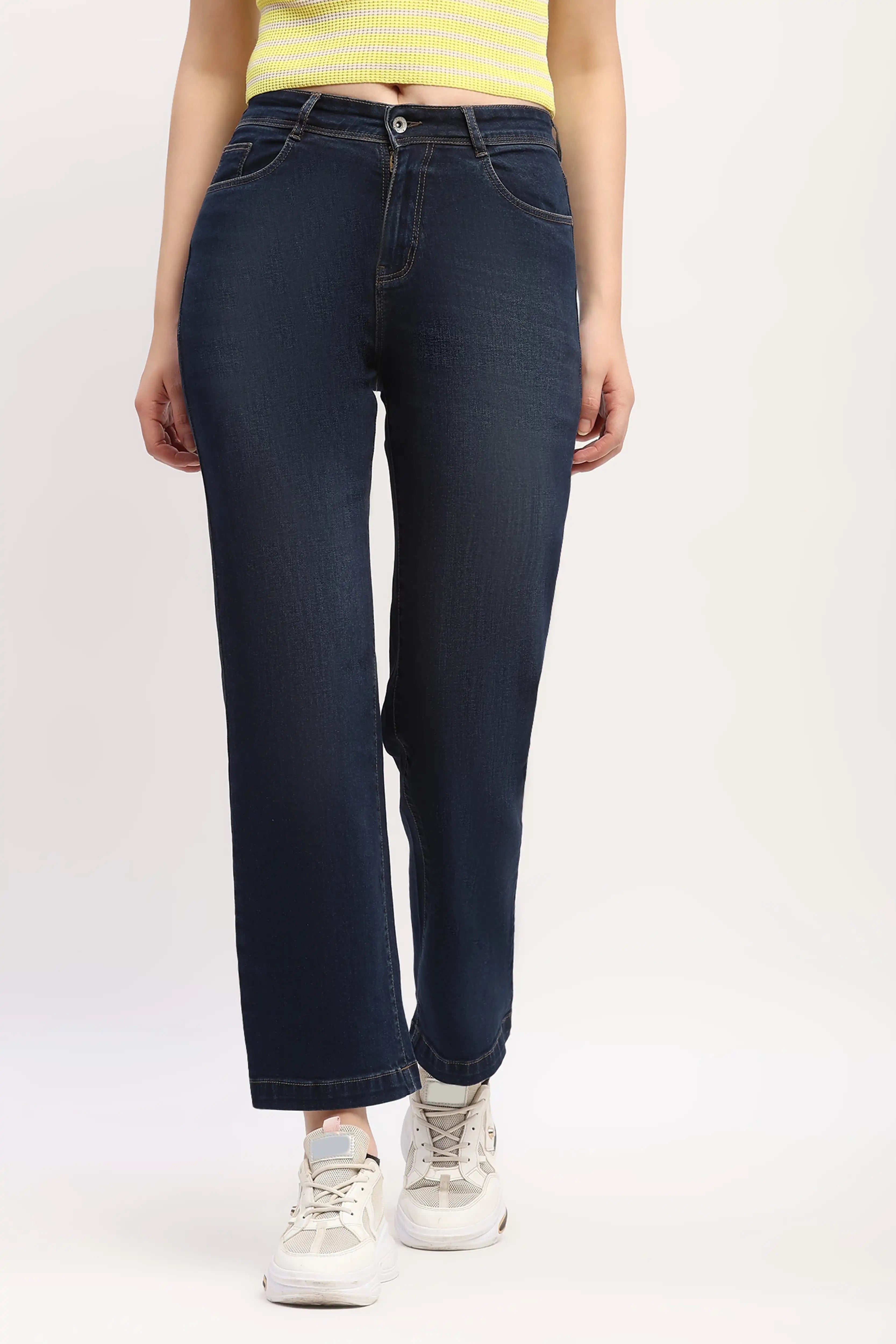 Dark Blue Bootcut Jeans