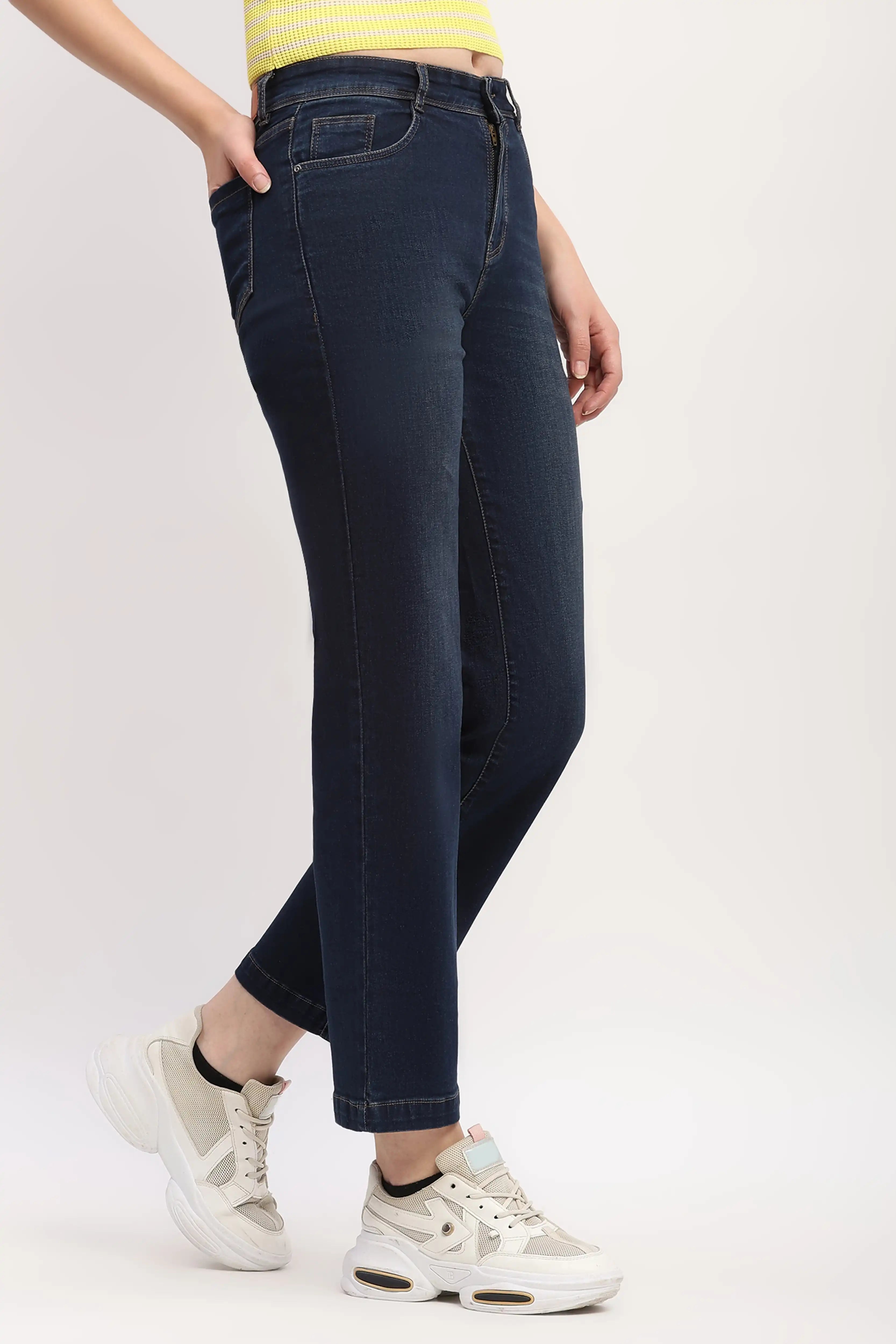 Dark Blue Bootcut Jeans