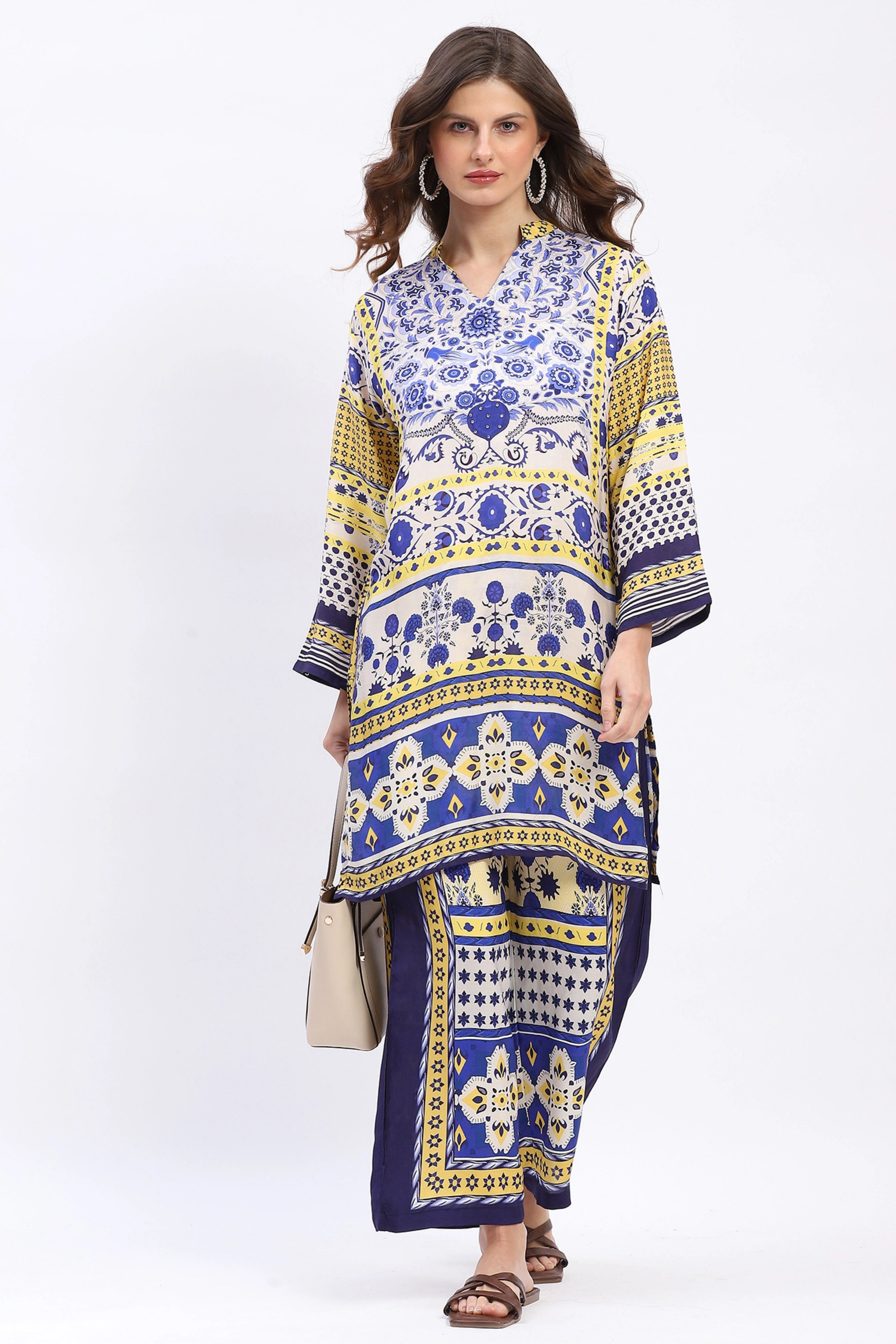 Embellished Modal Kurta Set - Global Republic