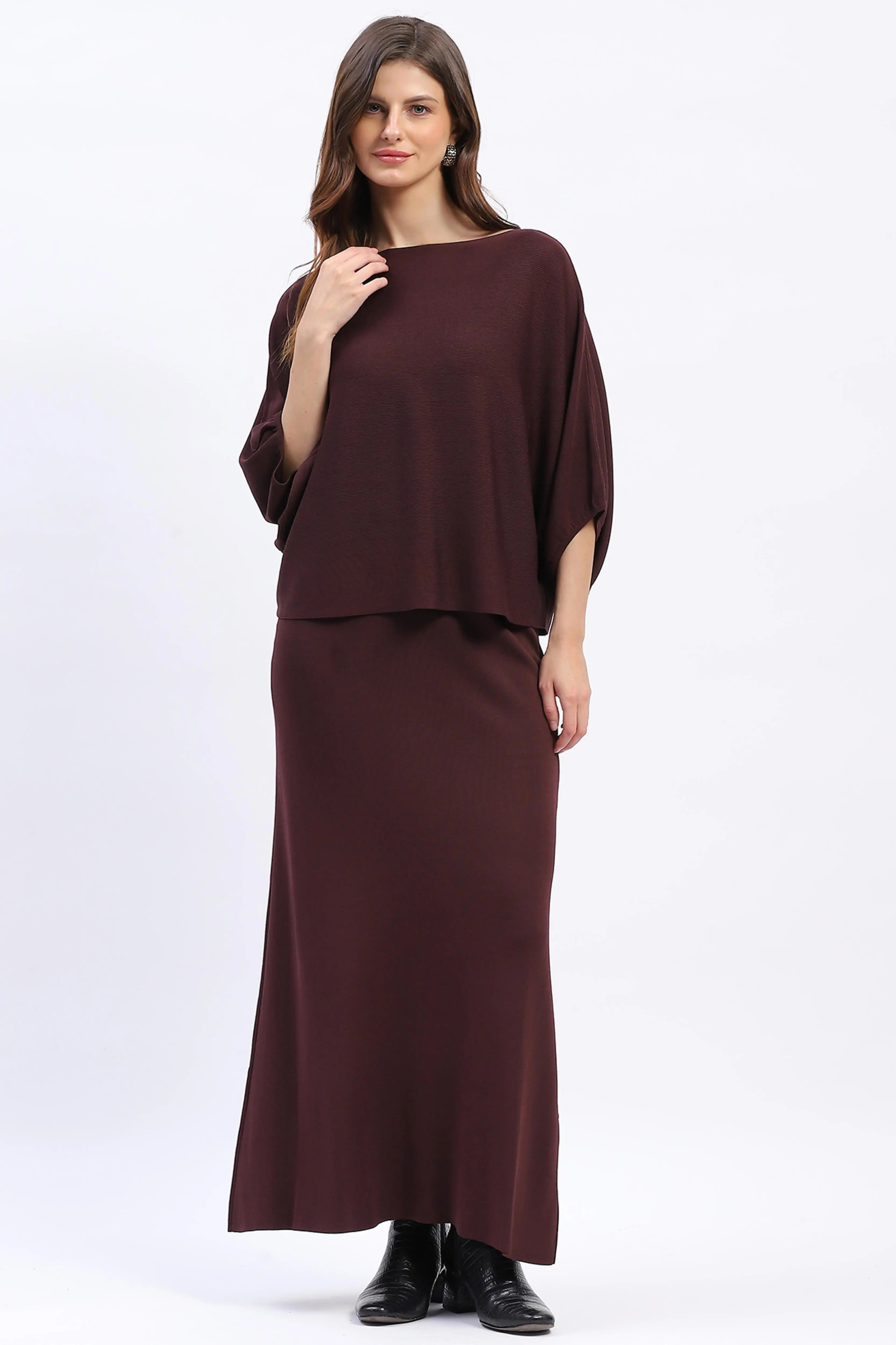 Knit Top & Maxi Skirt Co-ord Set
