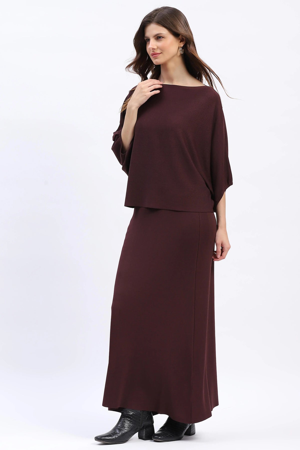 Knit Top & Maxi Skirt Co-ord Set