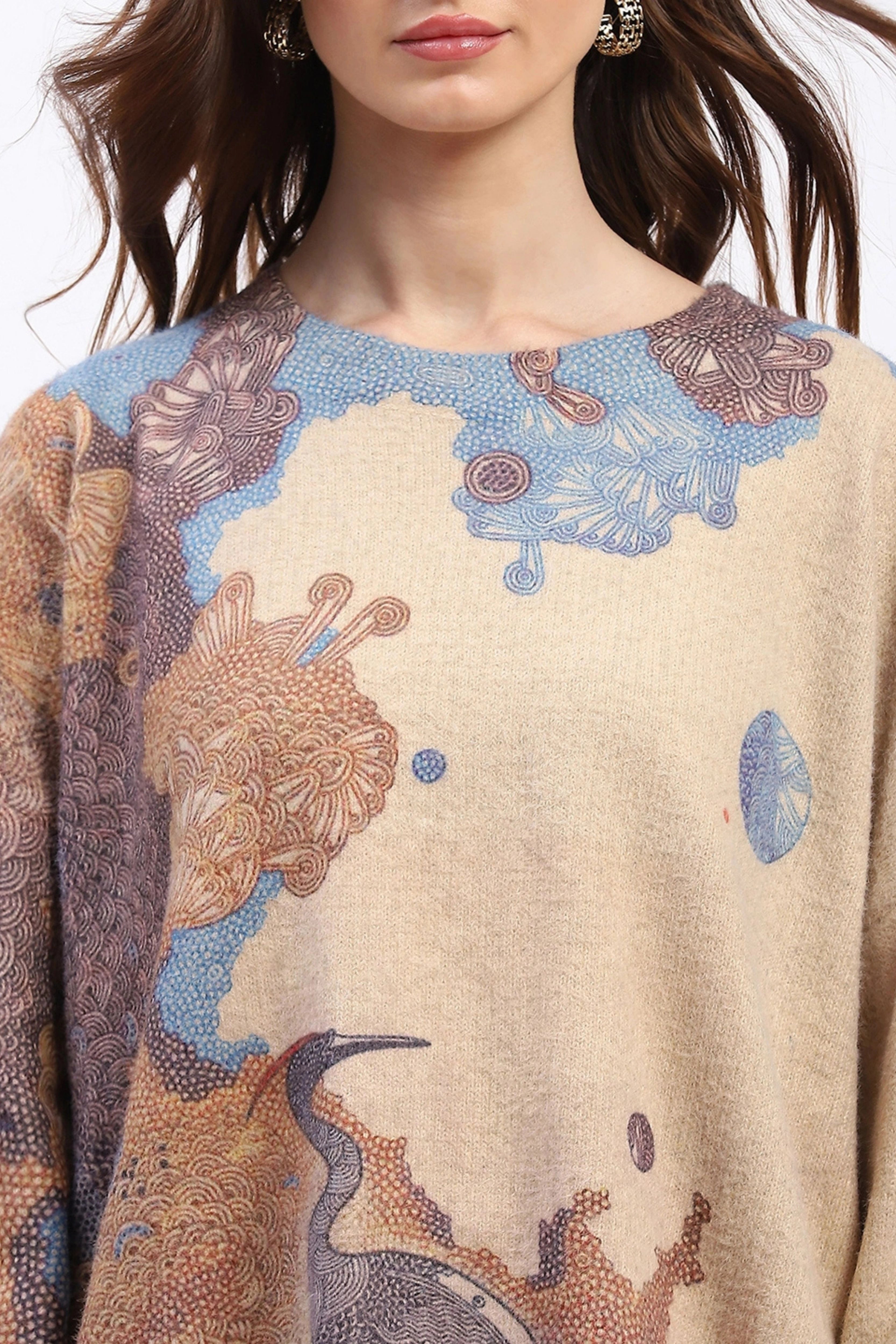 Abstract Print Loose-Fit Co-ord Set - Global Republic